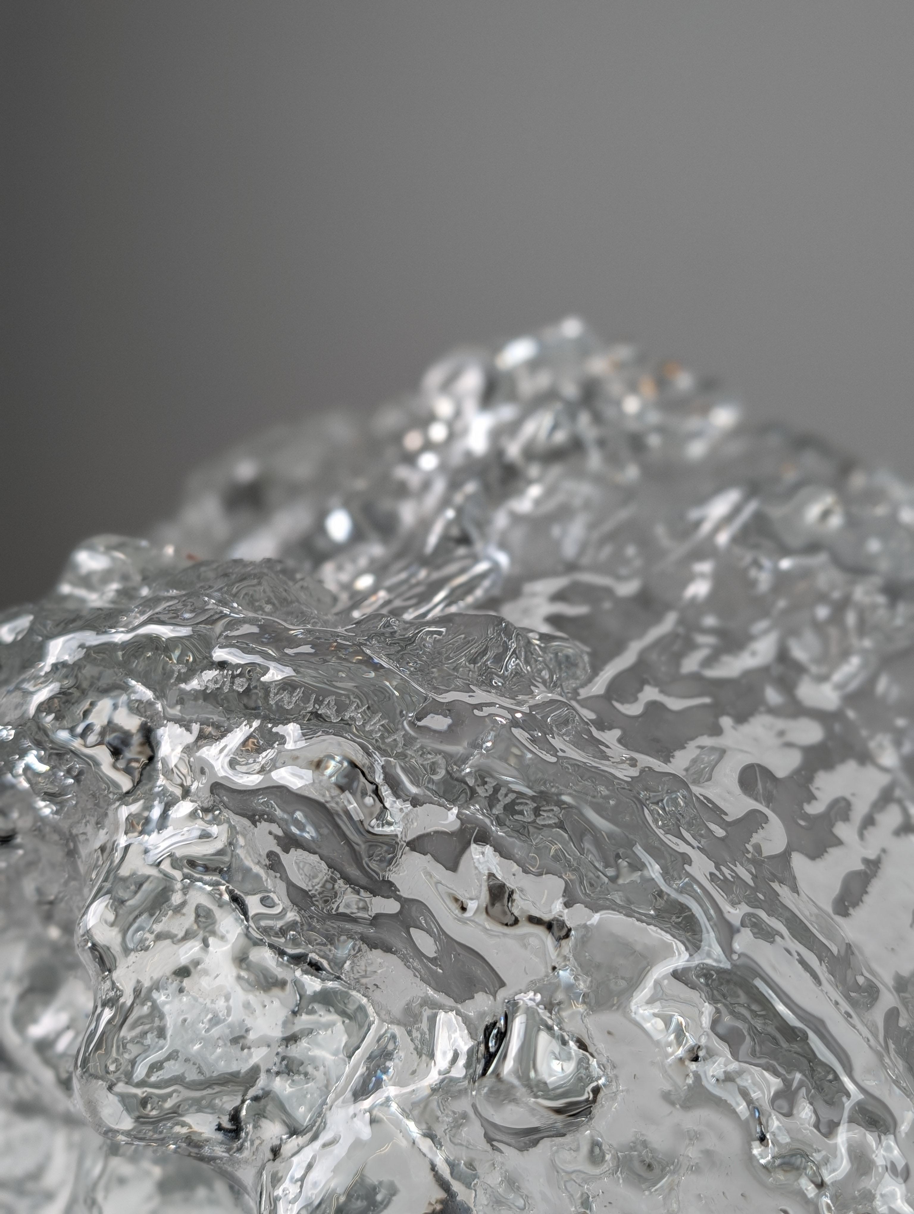 Tapio Wirkkala Schmelzeis-Vase, Miracus Model 3433, Iittala 1970er Jahre Finnland im Angebot 3