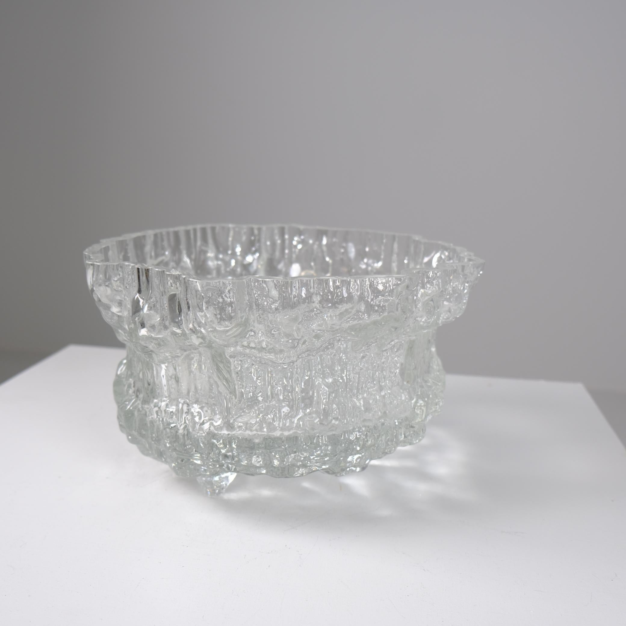 Tapio Wirkkala Schmelzeis-Vase, Miracus Model 3433, Iittala 1970er Jahre Finnland (Moderne der Mitte des Jahrhunderts) im Angebot