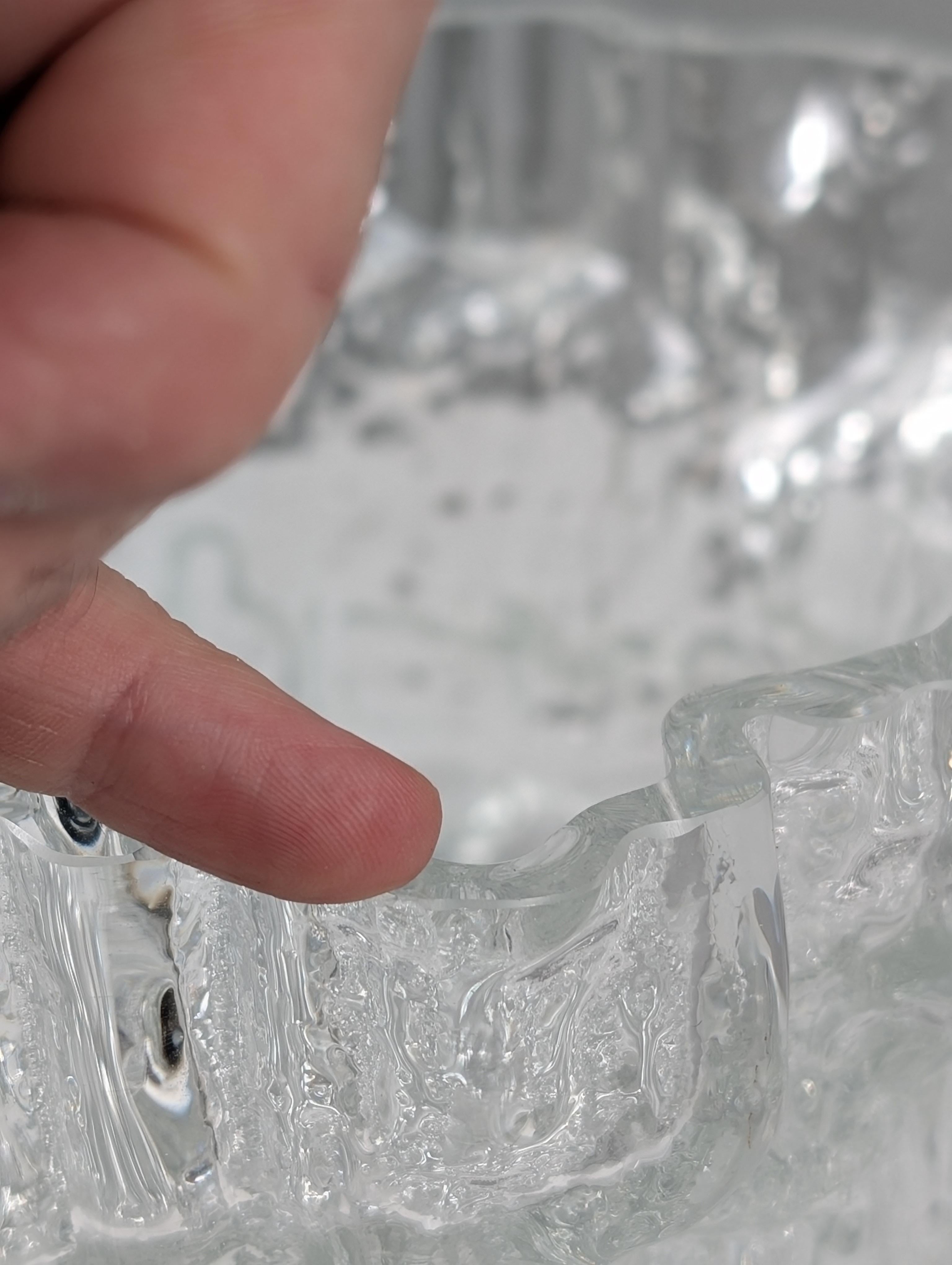 Tapio Wirkkala Schmelzeis-Vase, Miracus Model 3433, Iittala 1970er Jahre Finnland im Angebot 1