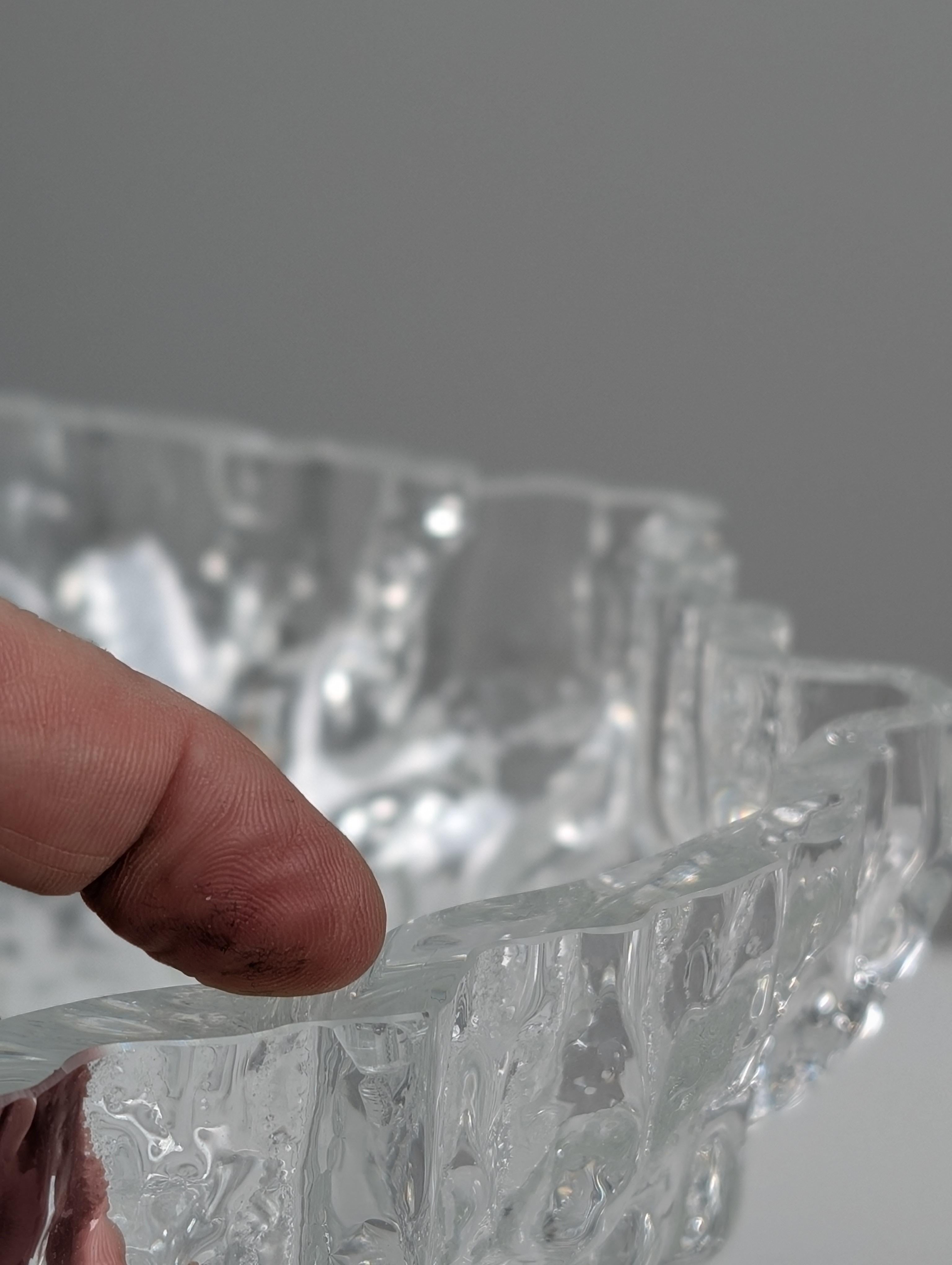 Tapio Wirkkala Schmelzeis-Vase, Miracus Model 3433, Iittala 1970er Jahre Finnland im Angebot 2