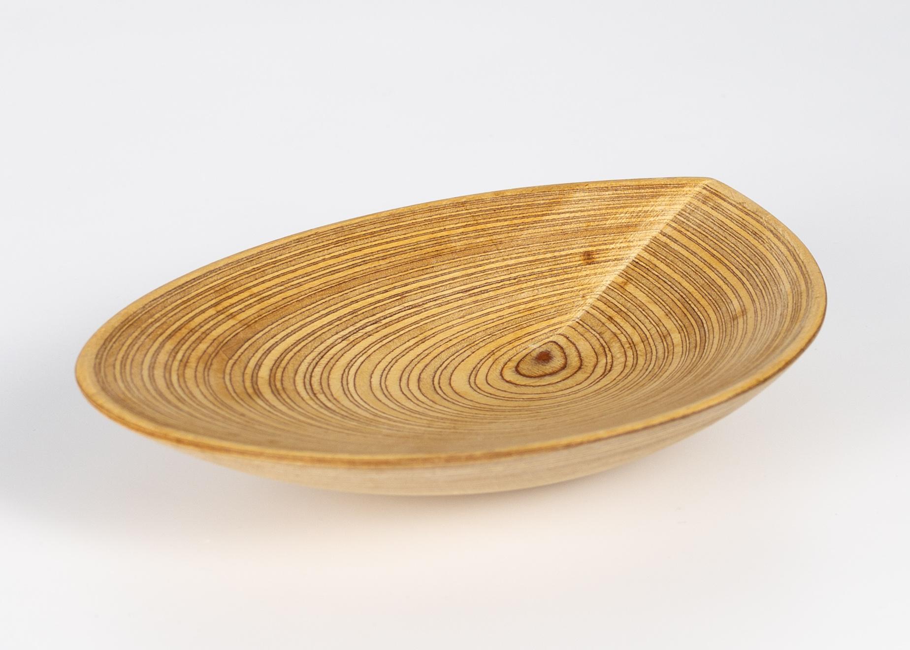 Tapio Wirkkala Finnish Hand Carved Leaf Platter For Sale 4