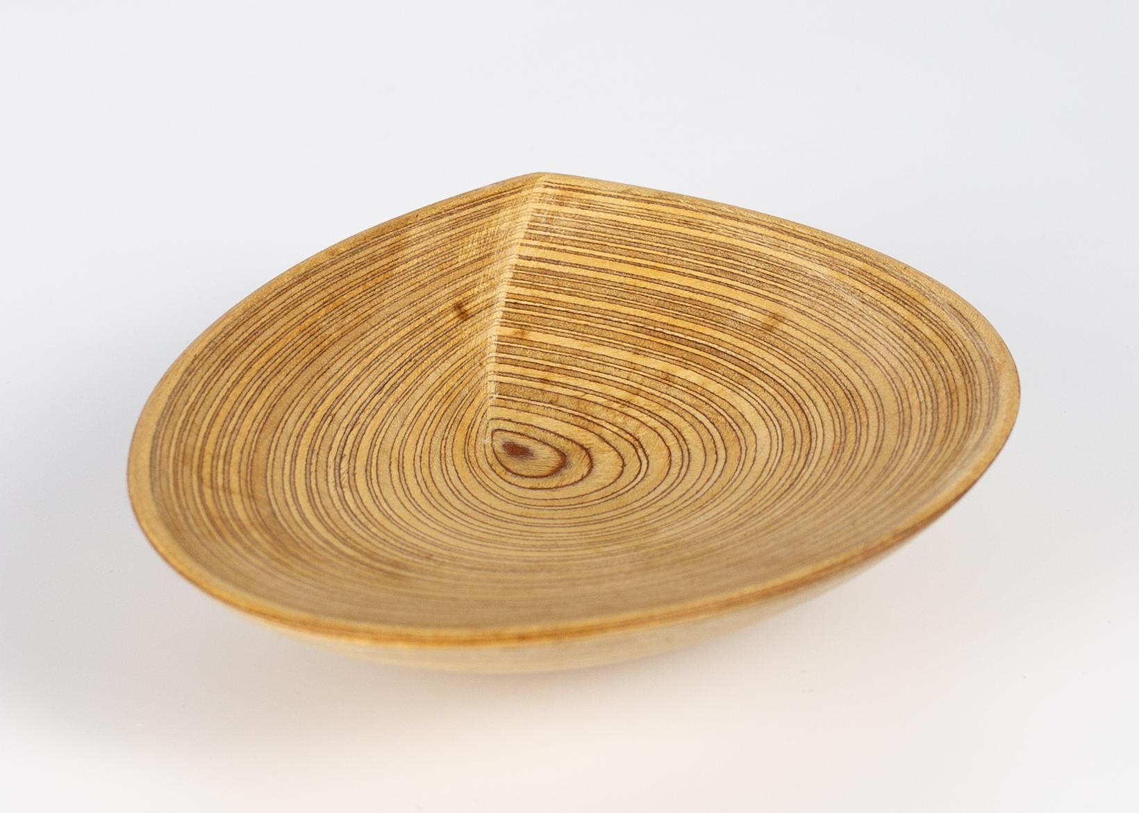 Tapio Wirkkala Finnish Hand Carved Leaf Platter For Sale 5