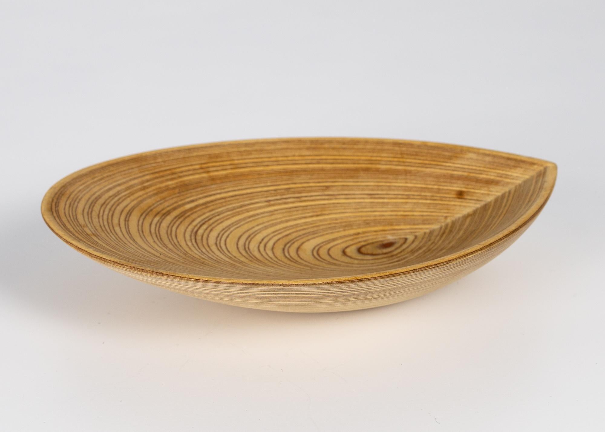 Mid-Century Modern Tapio Wirkkala Finnish Hand Carved Leaf Platter For Sale