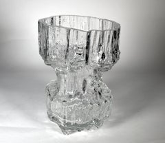 Tapio Wirkkala Mid-Century Modernist "Gerania" Glass Vase, Model Number 3431