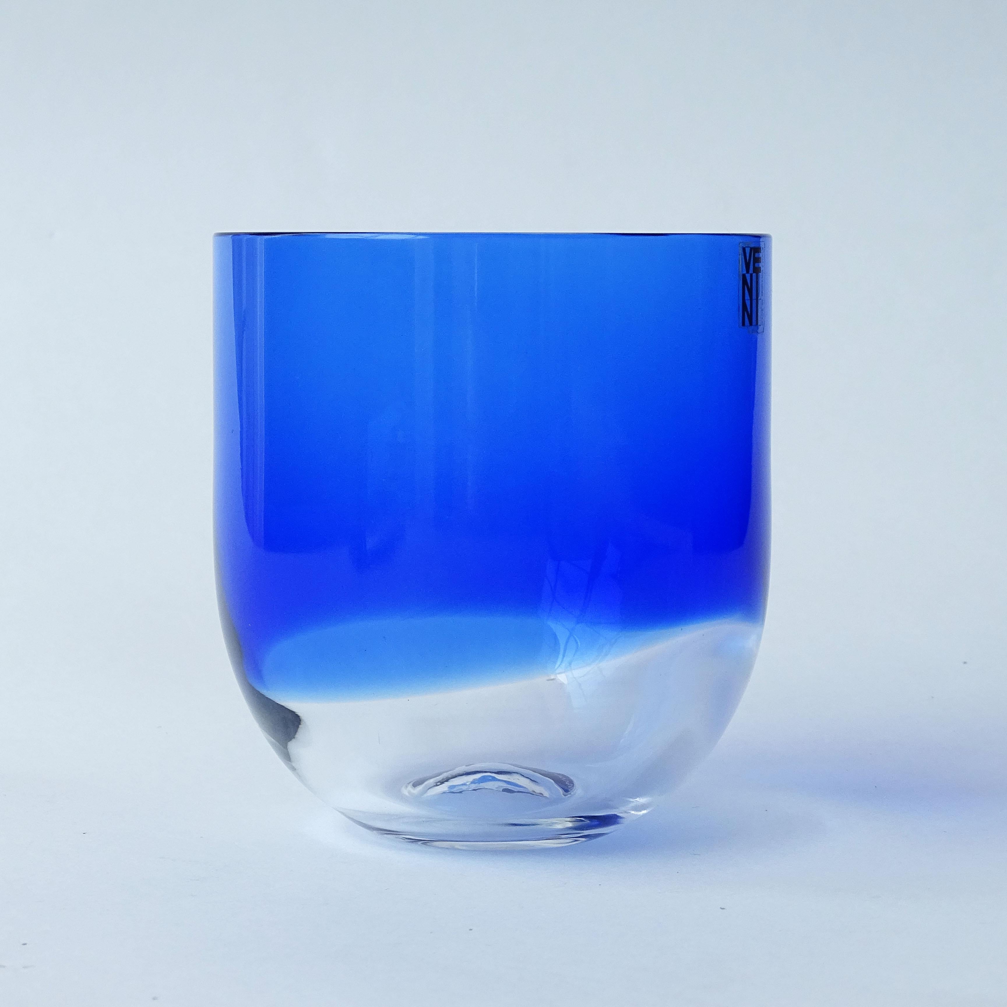 Jarrón de cristal de Murano Tapio Wirkkala para Venini. Italia Años 70 finales del siglo XX en venta