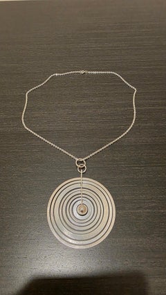 Tapio Wirkkala Collar Hopeakuu "Luna de plata", Finlandia 1973