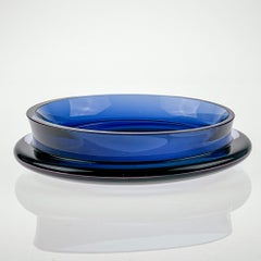 Tapio Wirkkala, Neosin Glass Art-Object / Dish, Model 3320, Iittala, circa 1967