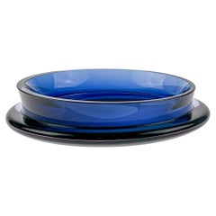Vintage Tapio Wirkkala, Neosin Glass Art-Object / Dish, Model 3320, Iittala, circa 1967