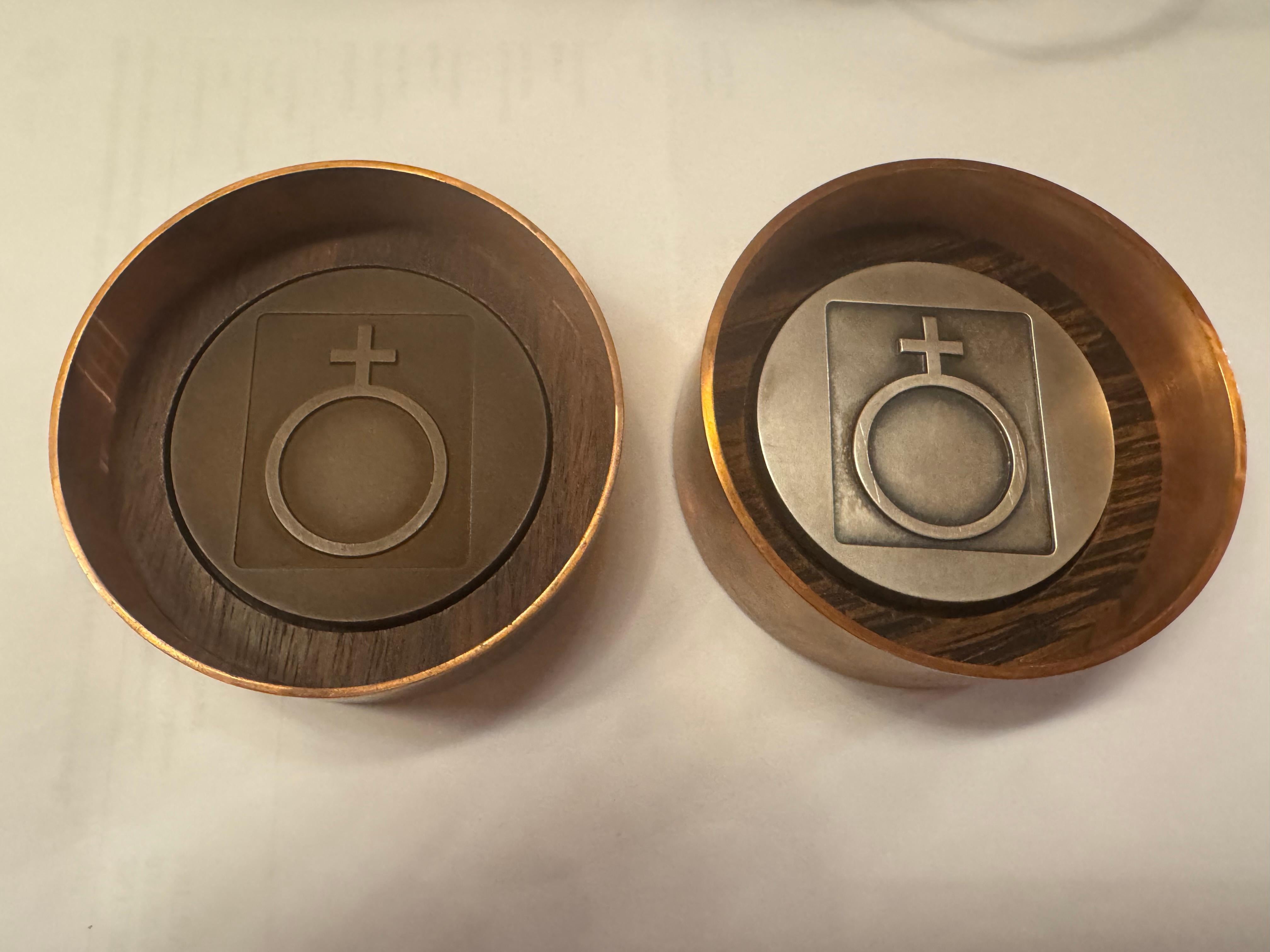 Tapio Wirkkala - Medaglie Outokumpu, Argento e Bronzo in vendita 13