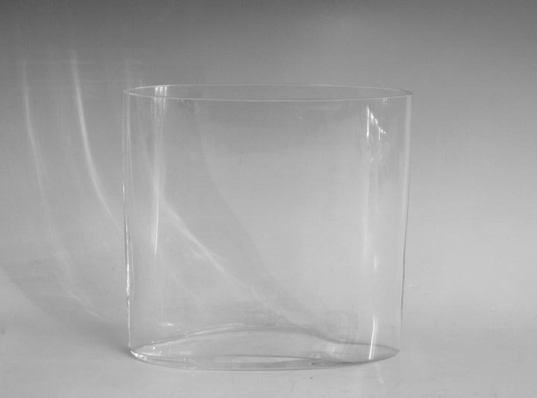 20th Century Tapio Wirkkala Ovalis Glass Vase For Sale