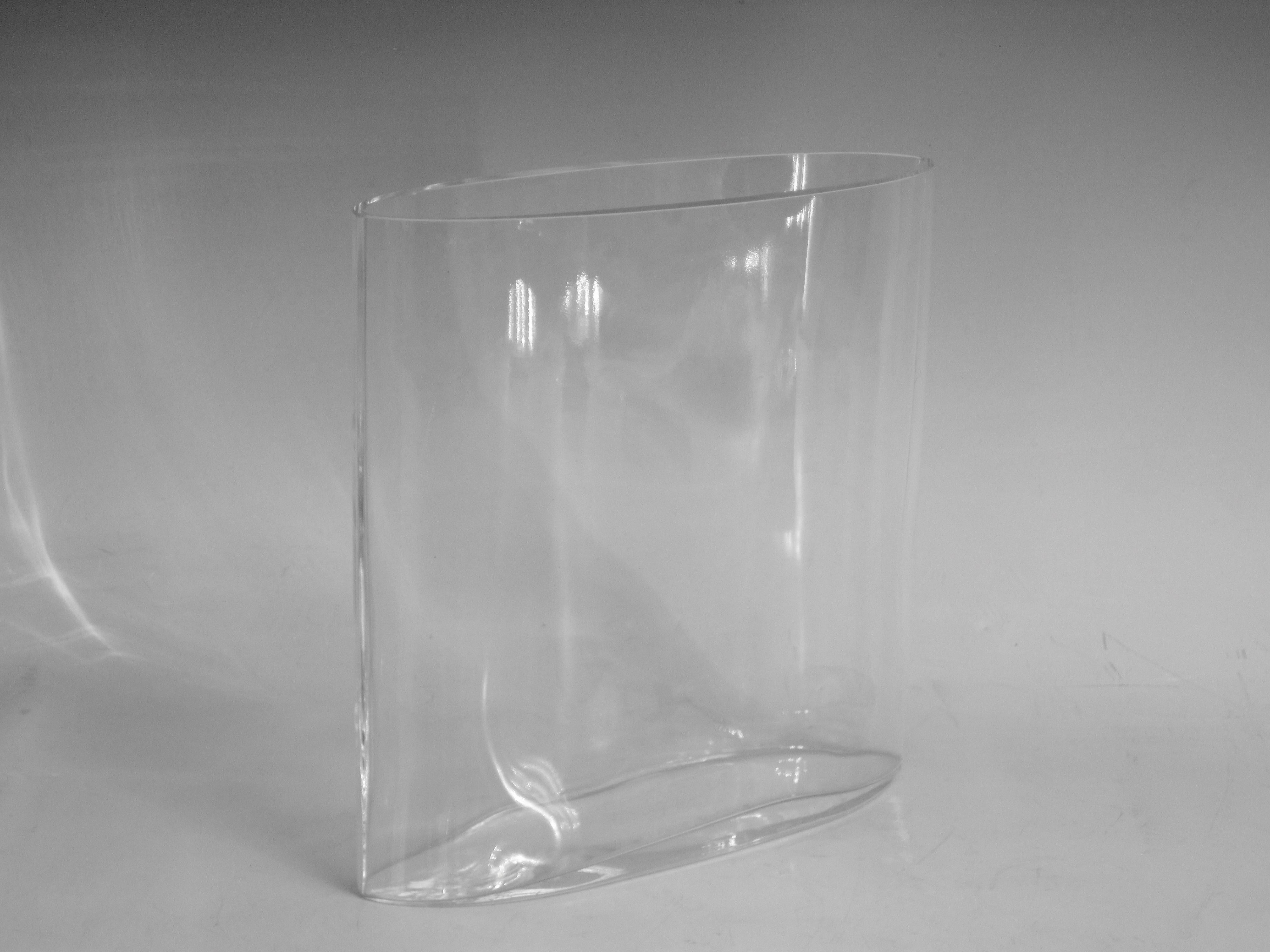 Tapio Wirkkala Ovalis-Glasvase (Geblasenes Glas) im Angebot
