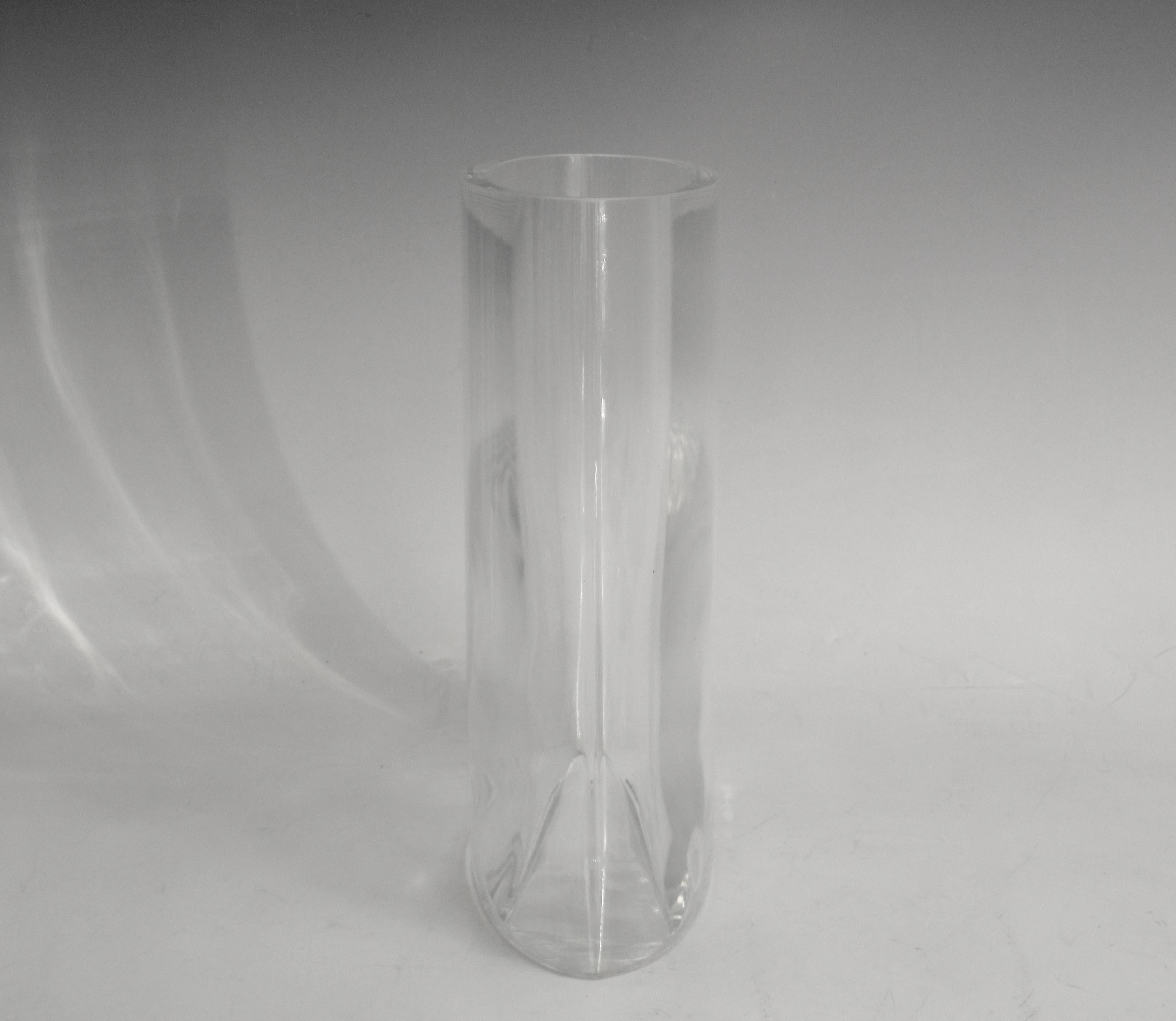 Tapio Wirkkala Ovalis Glass Vase For Sale 2