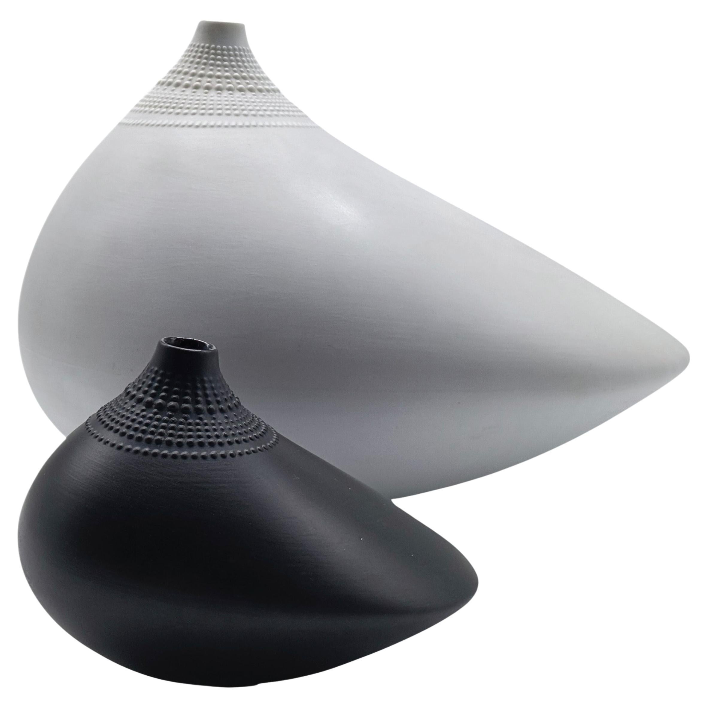 Tapio Wirkkala para Rosenthal Studio Line Jarrones de porcelana 'Pollo', 1970 en venta