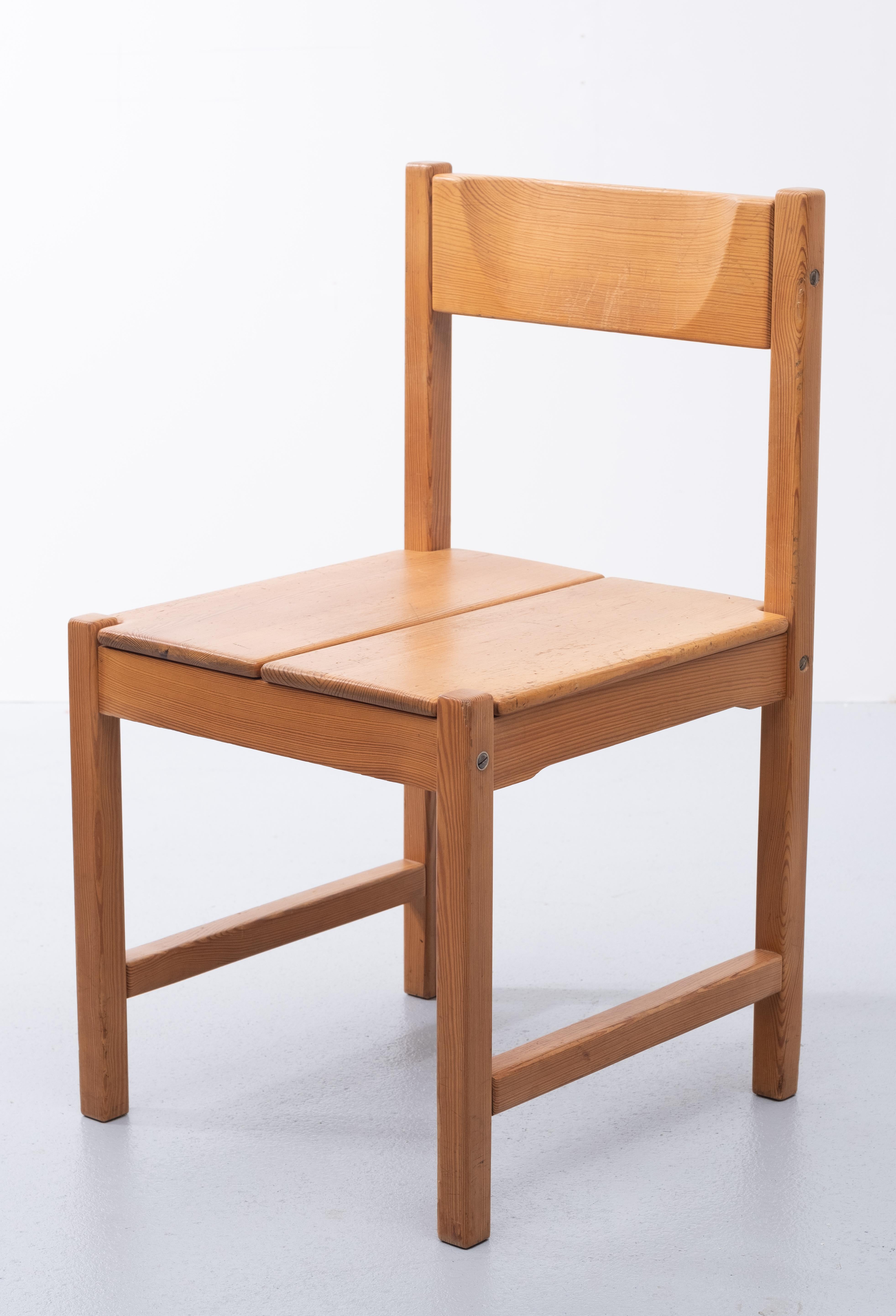 Tapio Wirkkala Pine Dining Chairs, 1960s For Sale 5