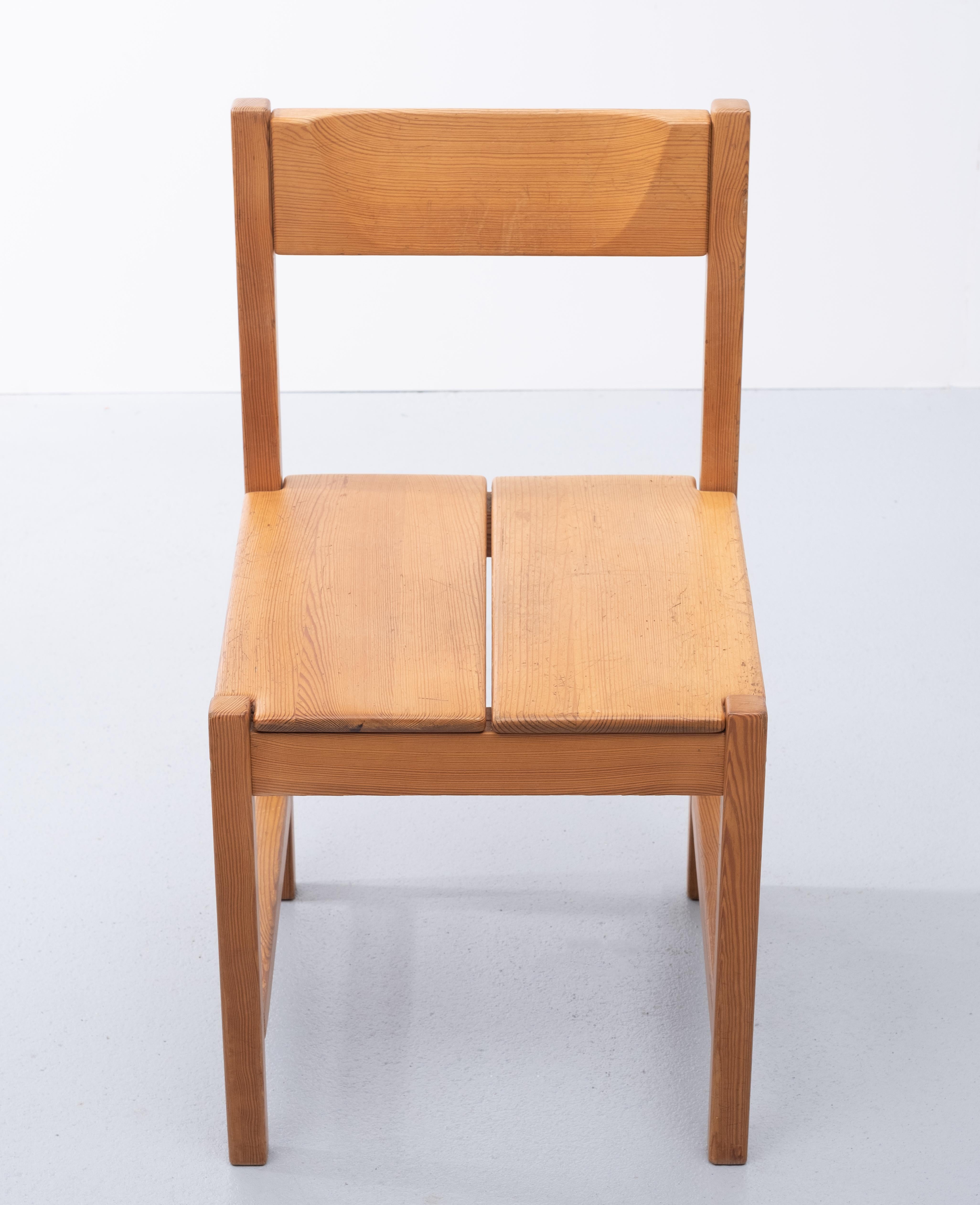 Tapio Wirkkala Pine Dining Chairs, 1960s For Sale 6