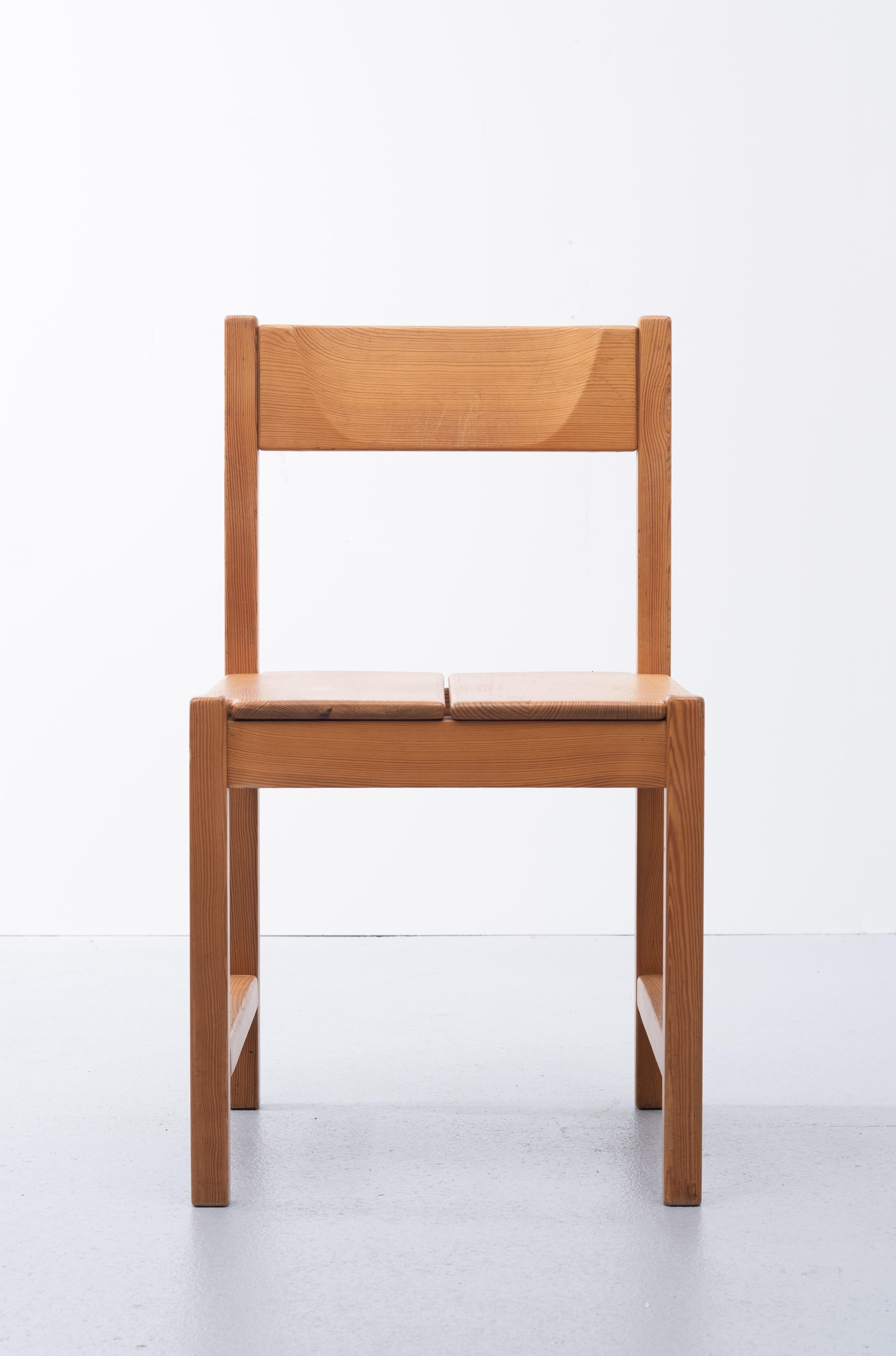 Tapio Wirkkala Pine Dining Chairs, 1960s For Sale 8