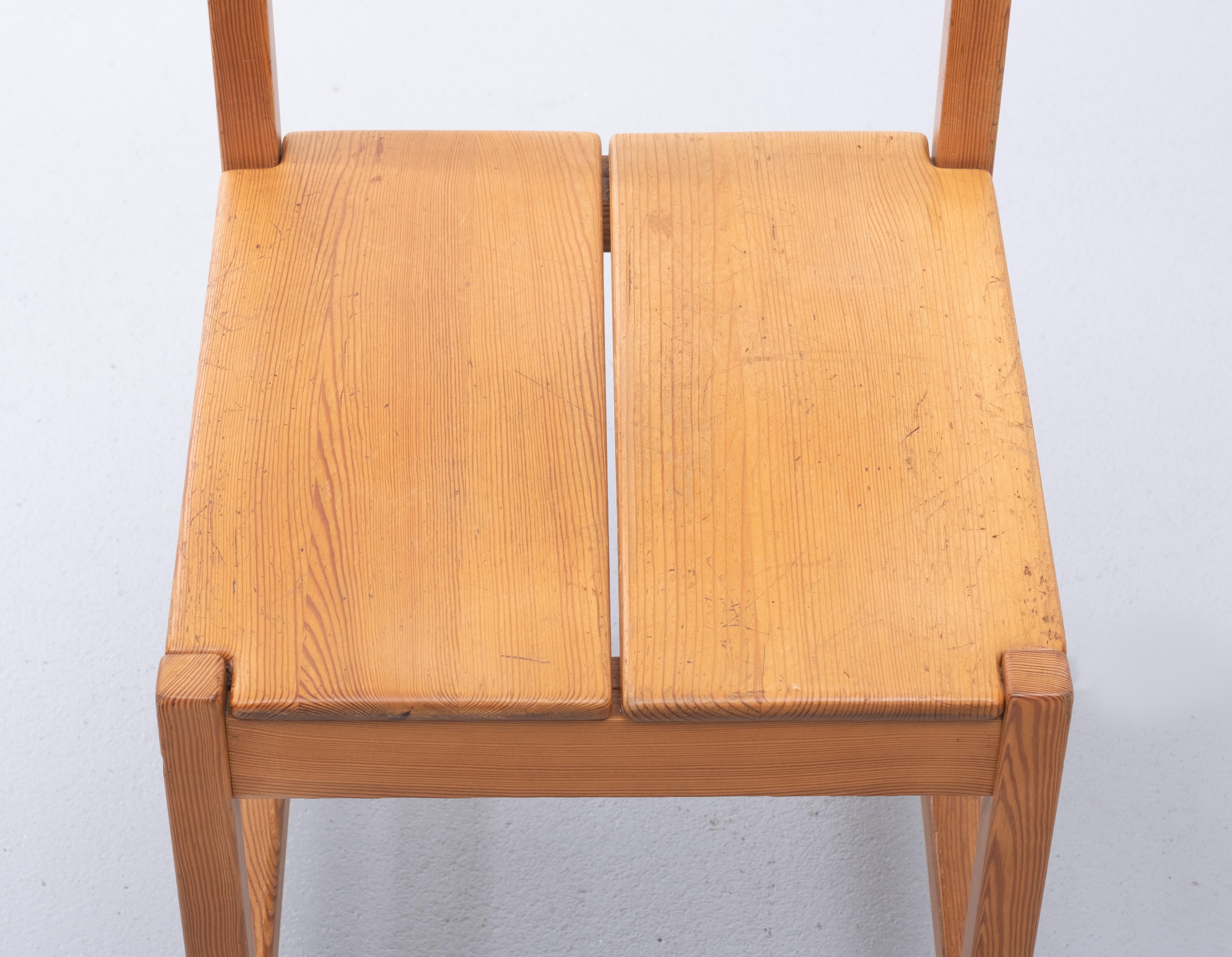 Tapio Wirkkala Pine Dining Chairs, 1960s For Sale 3