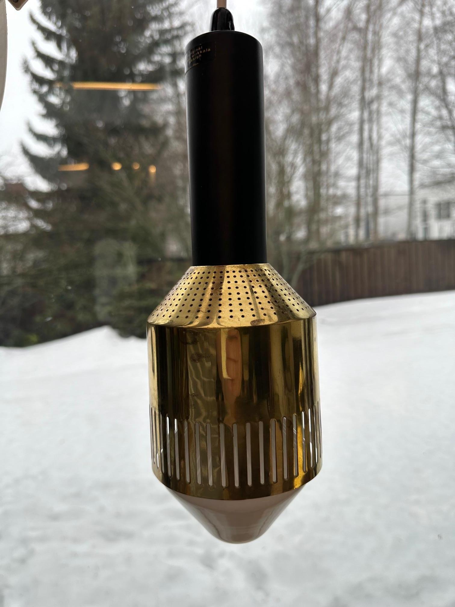 Tapio Wirkkala Rare Ceiling Lamp by Idman Oy Finland 1959-1961 In Good Condition For Sale In Espoo, FI