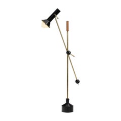 Tapio Wirkkala Rare Floor Lamp Model "K10-47" for Idman Oy, Finland 1960s