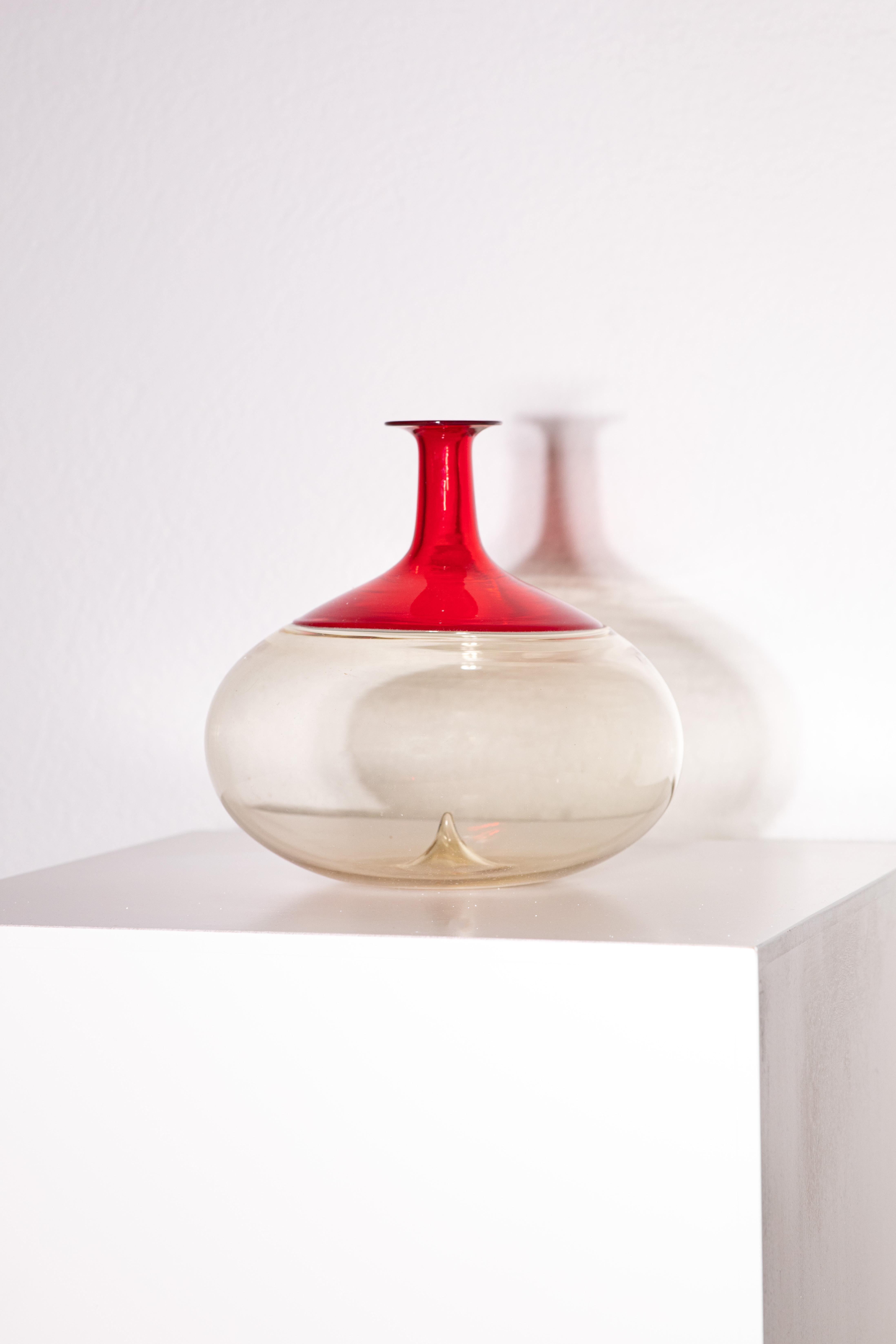 Tapio Wirkkala red Vase  In Good Condition For Sale In Collonge-Bellerive, GE