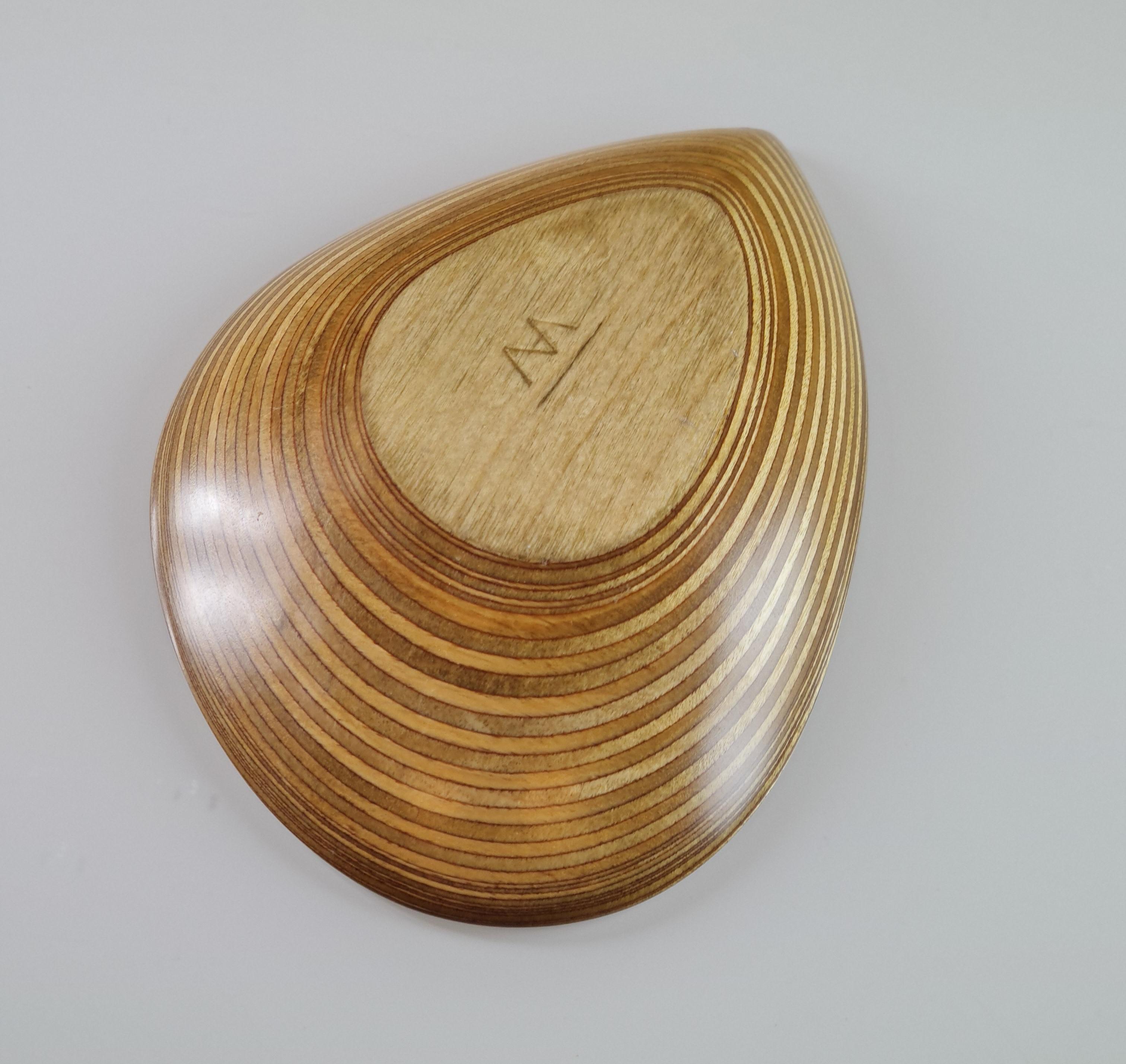 Tapio Wirkkala Rhythmic Veneer Leaf Dish 1