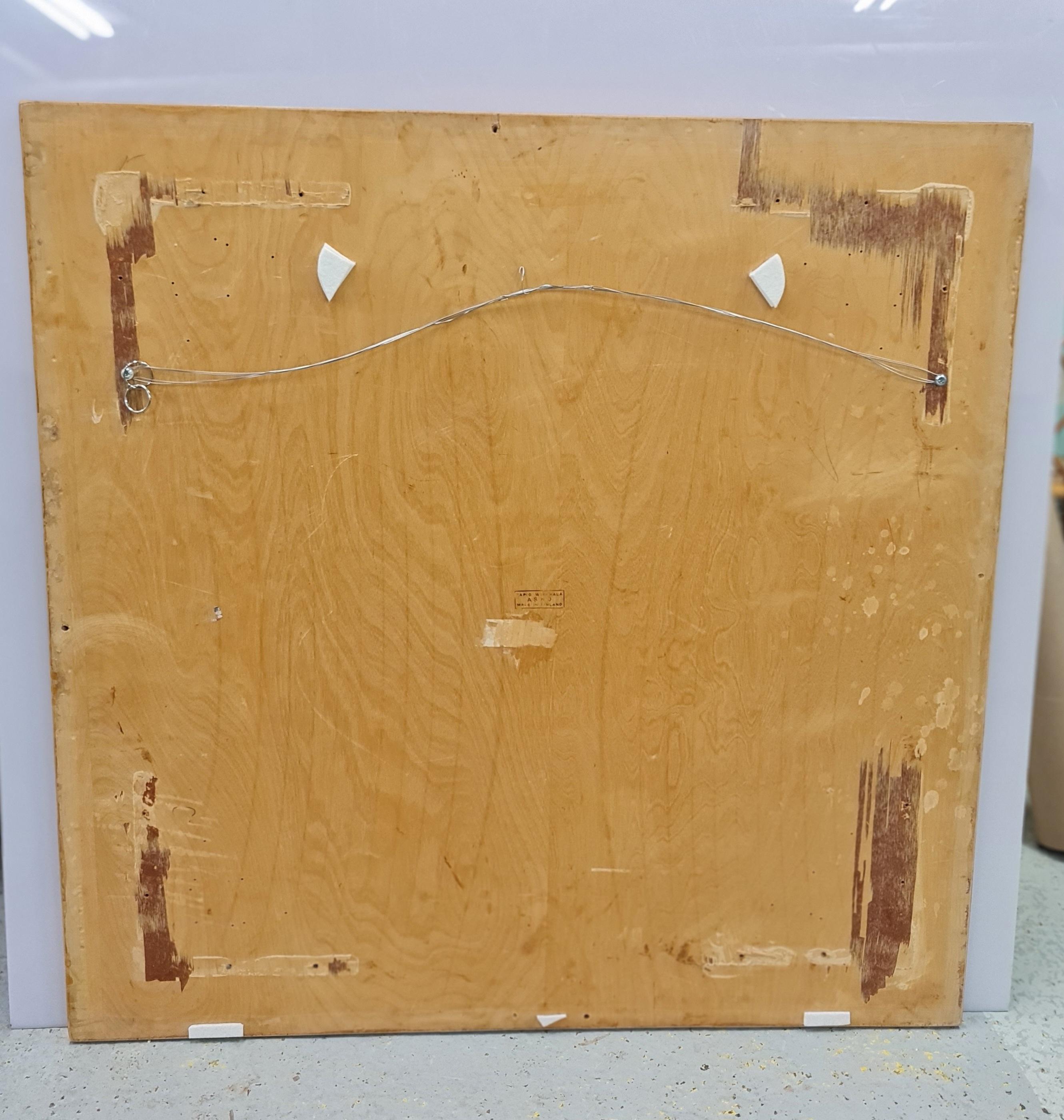 Mid-20th Century Tapio Wirkkala Rhytmic Veneer Wall Relief Model 9018, Asko 1950s For Sale