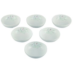 Tapio Wirkkala, Rosenthal Studio-linie. Six bols en porcelaine à motifs floraux