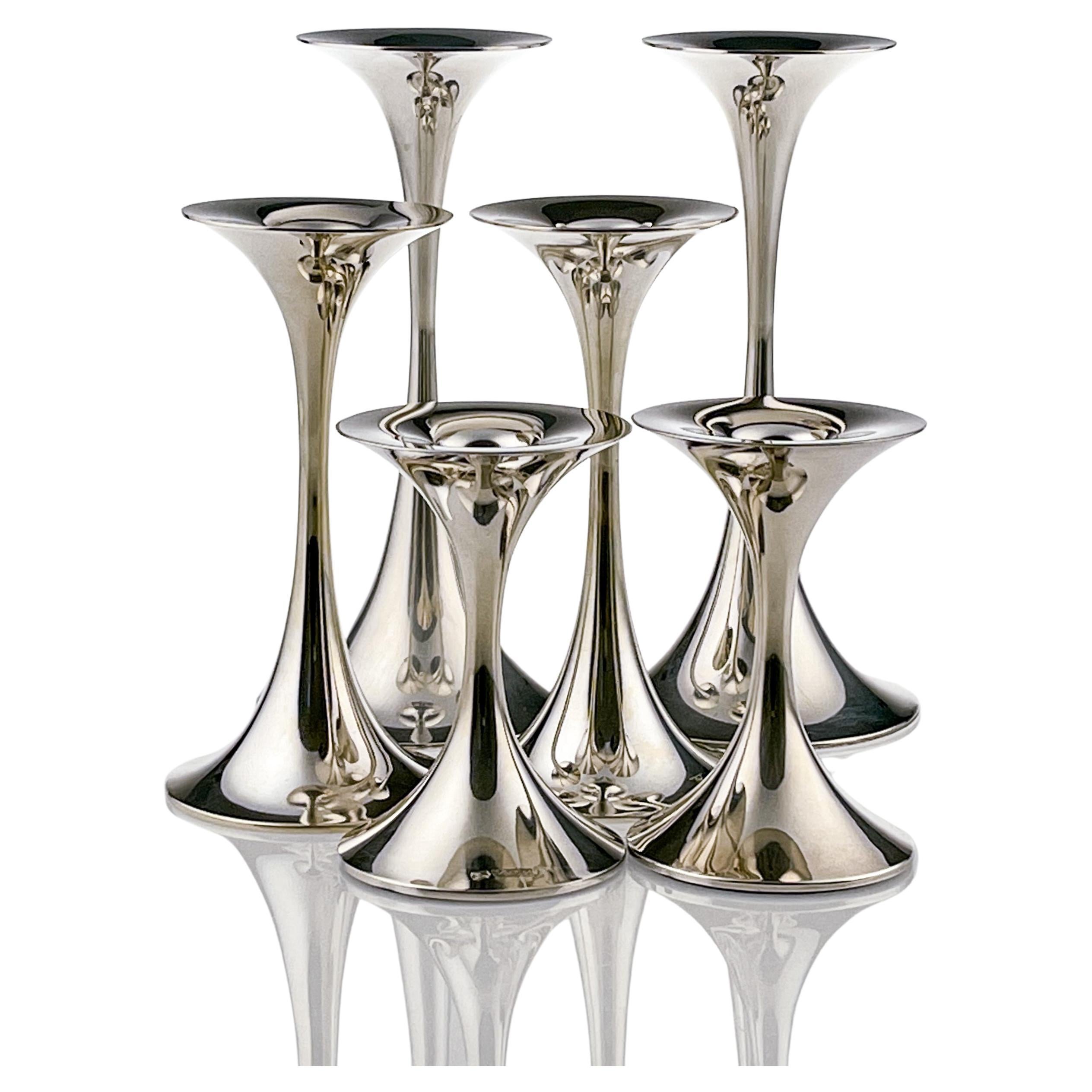 Tapio Wirkkala, set of six silver 