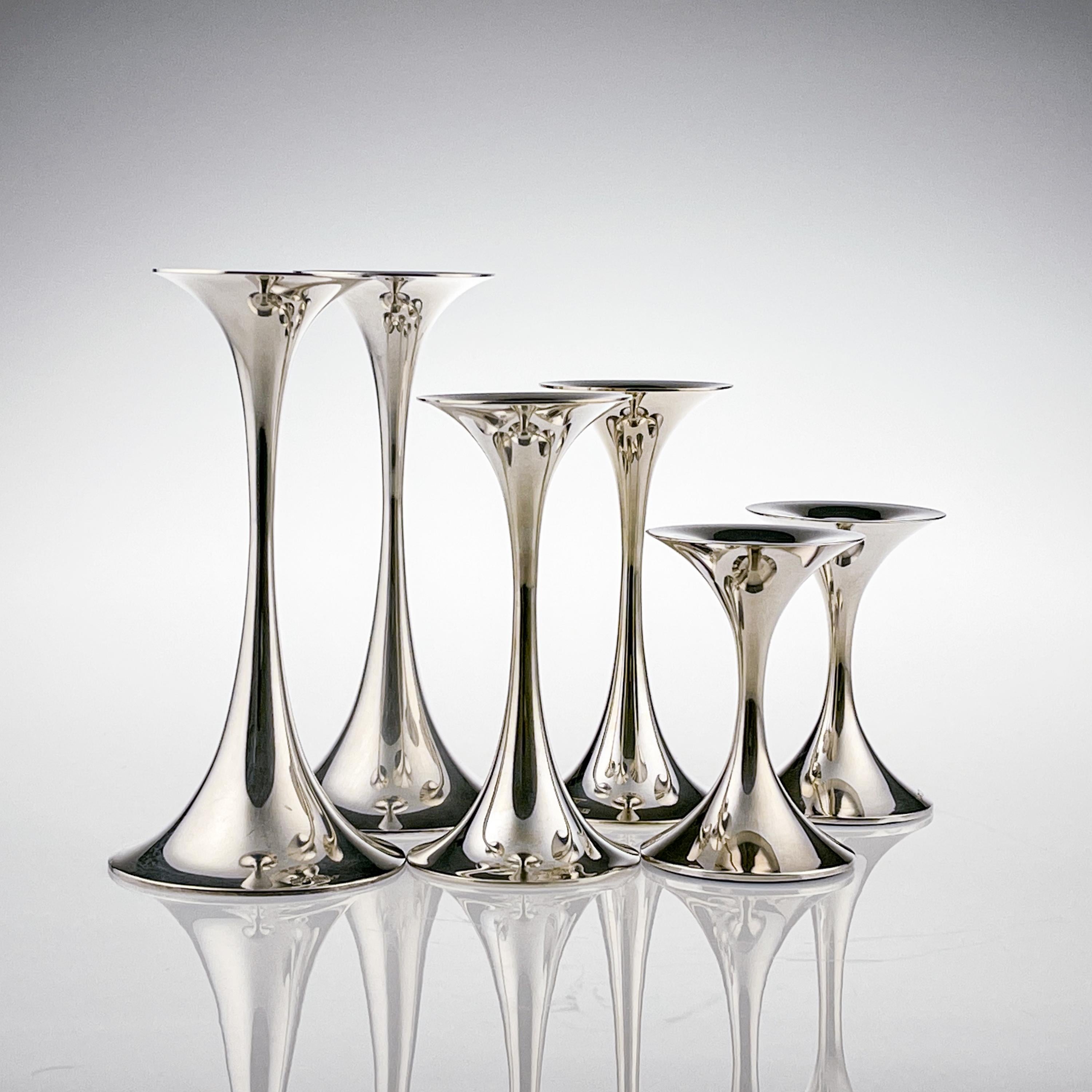 Polished Tapio Wirkkala, Set of Six Silver 