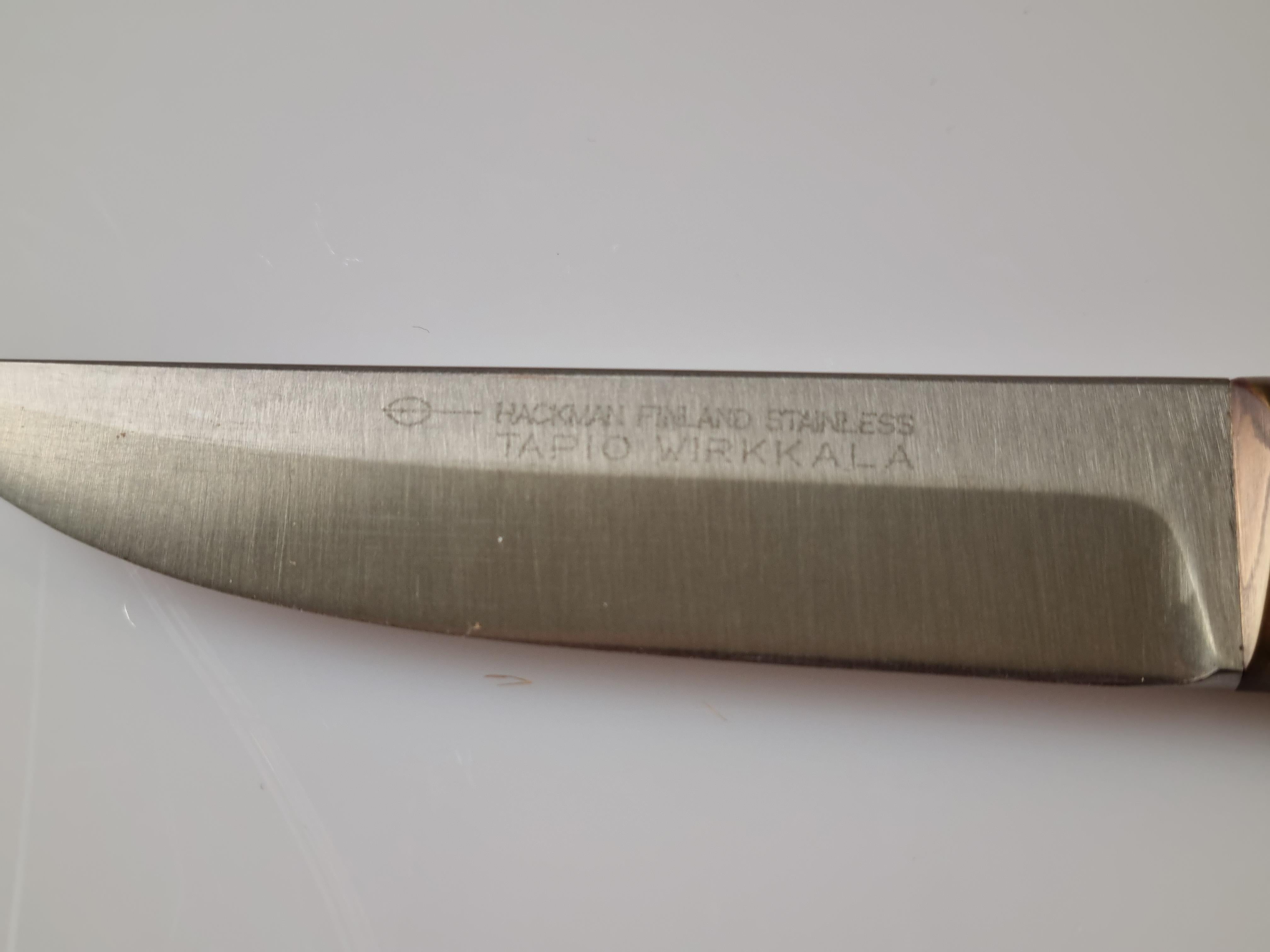 Tapio Wirkkala, Set of Two Knifes with Leather Steaths, Hackmann & Co 1