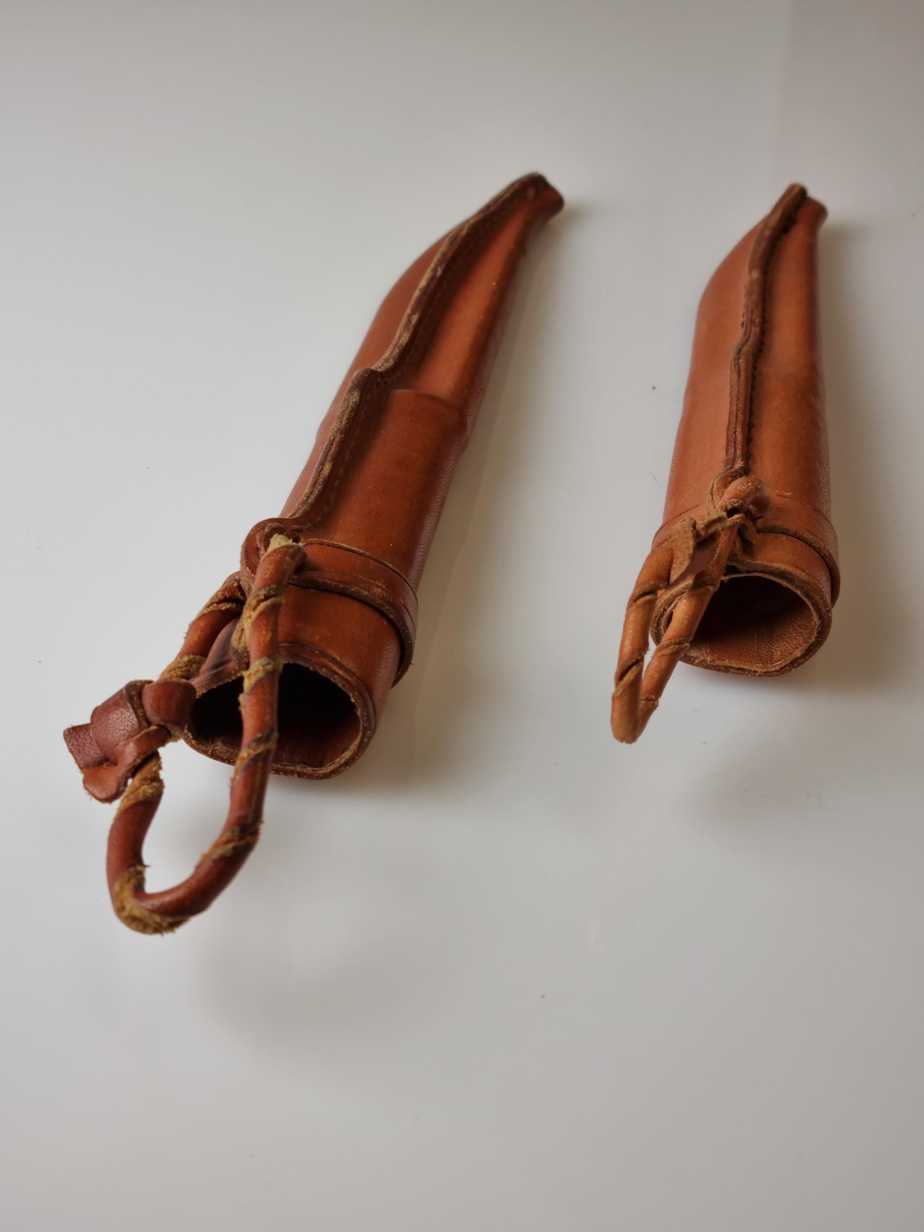 Tapio Wirkkala, Set of Two Knifes with Leather Steaths, Hackmann & Co 7