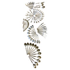 Vintage Tapio Wirkkala, Silver Wing Set 81 Pieces Silver