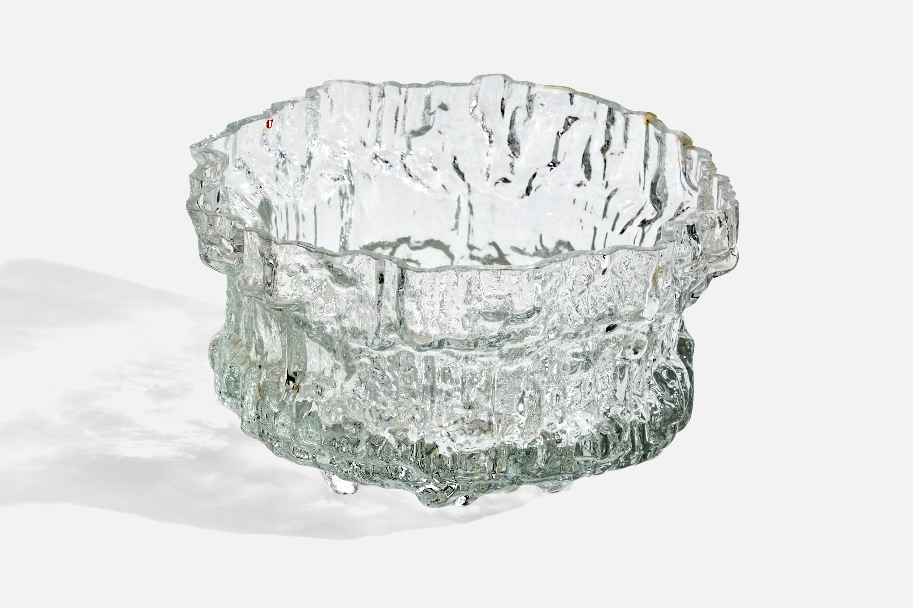 Tapio Wirkkala, Cuenco grande, Vidrio, Finlandia, años 50 en venta 1