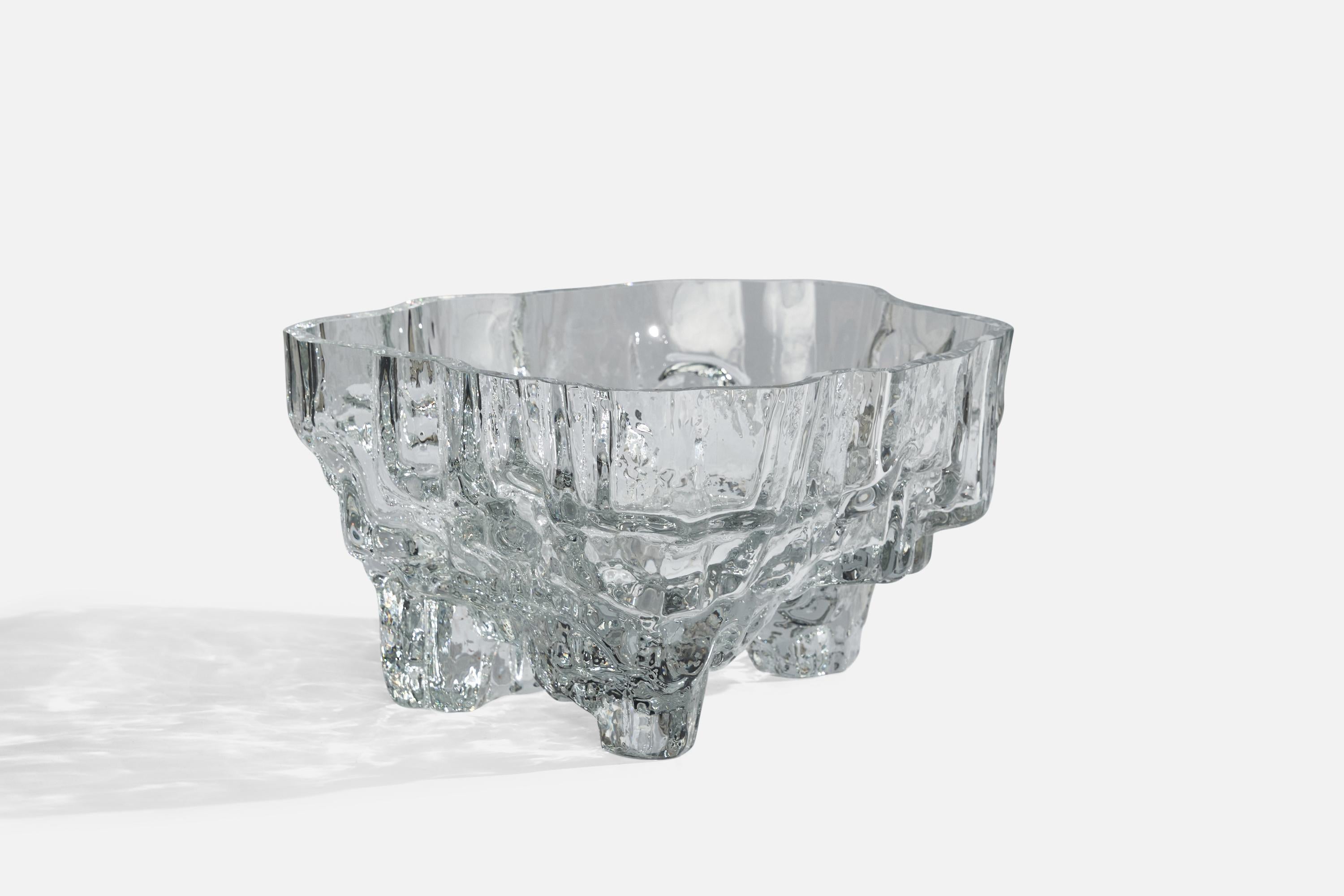 Tapio Wirkkala, Maßgeschneiderte Vase, Glas, Finnland, 1950er Jahre (Skandinavische Moderne) im Angebot