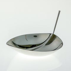 Bol en forme de feuille en argent sterling Tapio Wirkkala, Modèle TW 4, Kultakeskus, 1963