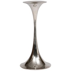 Tapio Wirkkala Sterling Silver Trumpet Candlestick by Kultakeskus