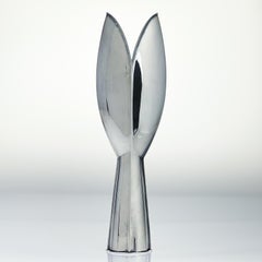 Tapio Wirkkala, Sterling Silver "Tulip" Vase, Model TW 2, Kultakeskus Oy, 1957