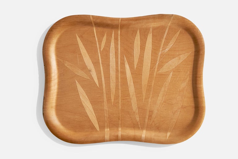 Tapio Wirkkala, Tray, Birch Plywood, Finland, 1950s For Sale at 