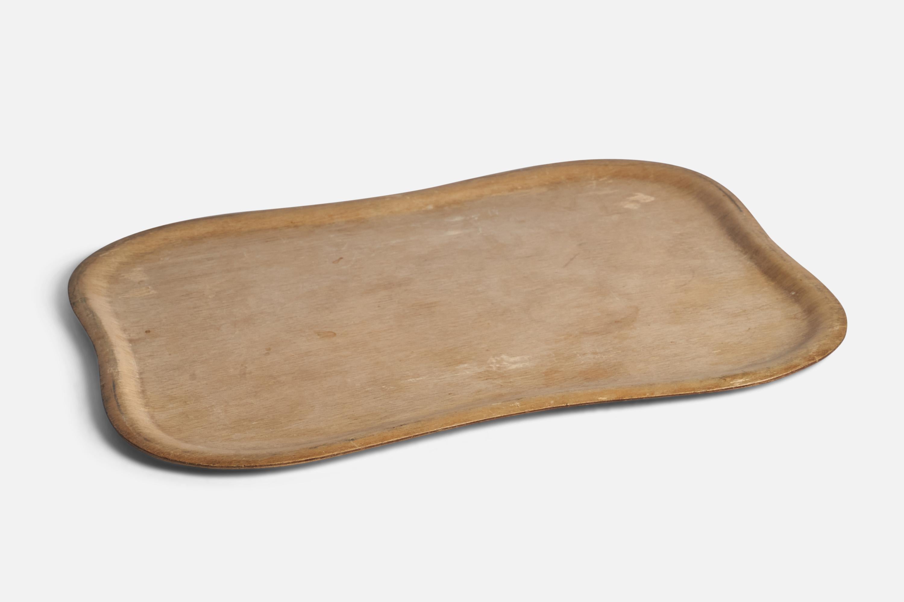 Mid-Century Modern Tapio Wirkkala, Tray, Birch Plywood, Finland, 1950s