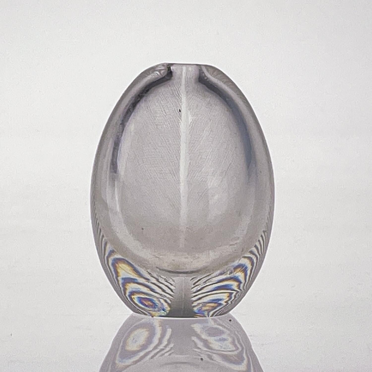Scandinavian Modern Tapio Wirkkala Two Comb-Cut Crystal Art-Objects Vases 1957 4