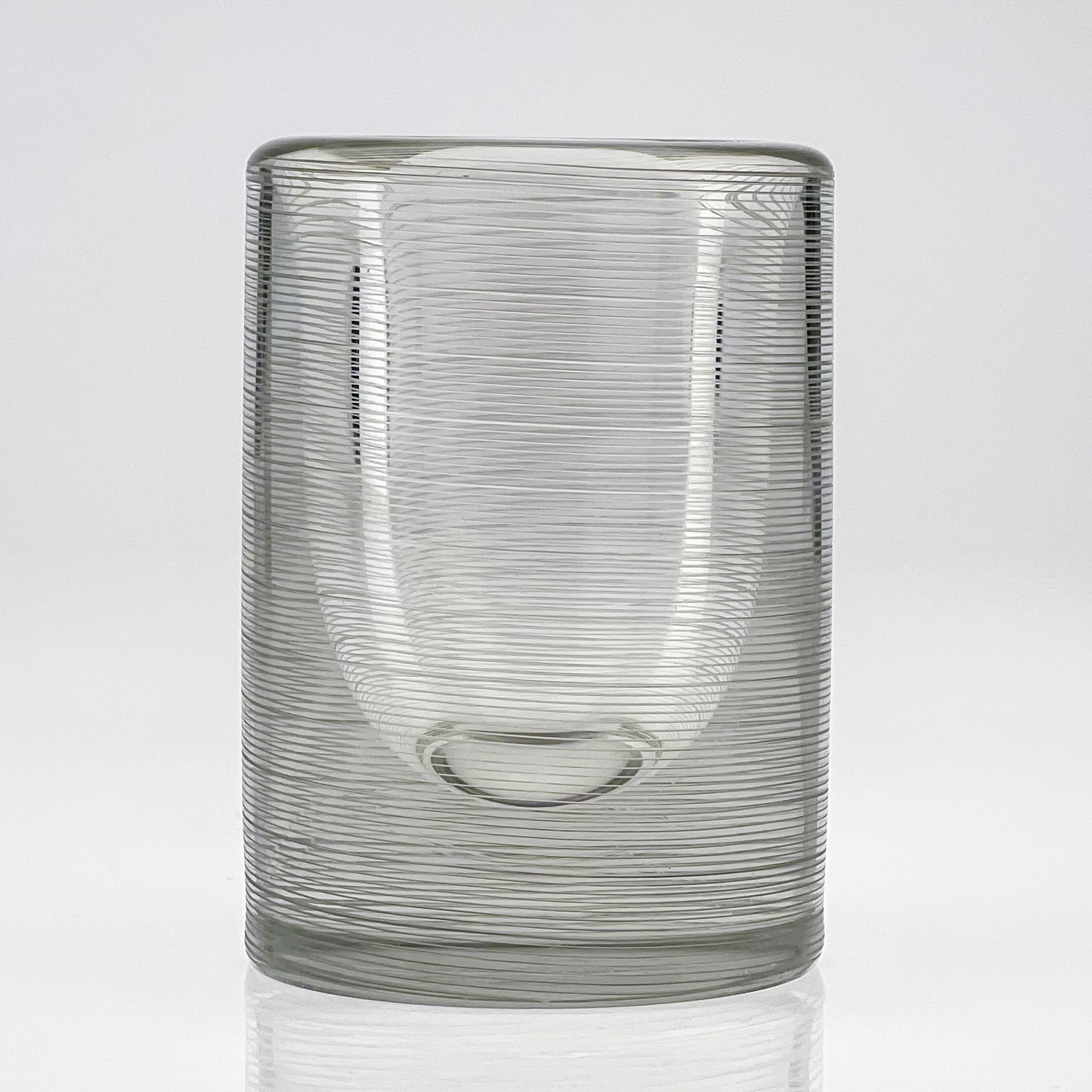 Scandinavian Modern Tapio Wirkkala Two Line Cut Crystal Art Vases Handblown 1958 6