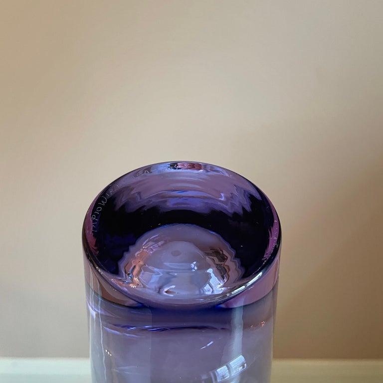 Tapio Wirkkala Vase 3647 - Iittala Finland - Light Purple Color - 1960's 3