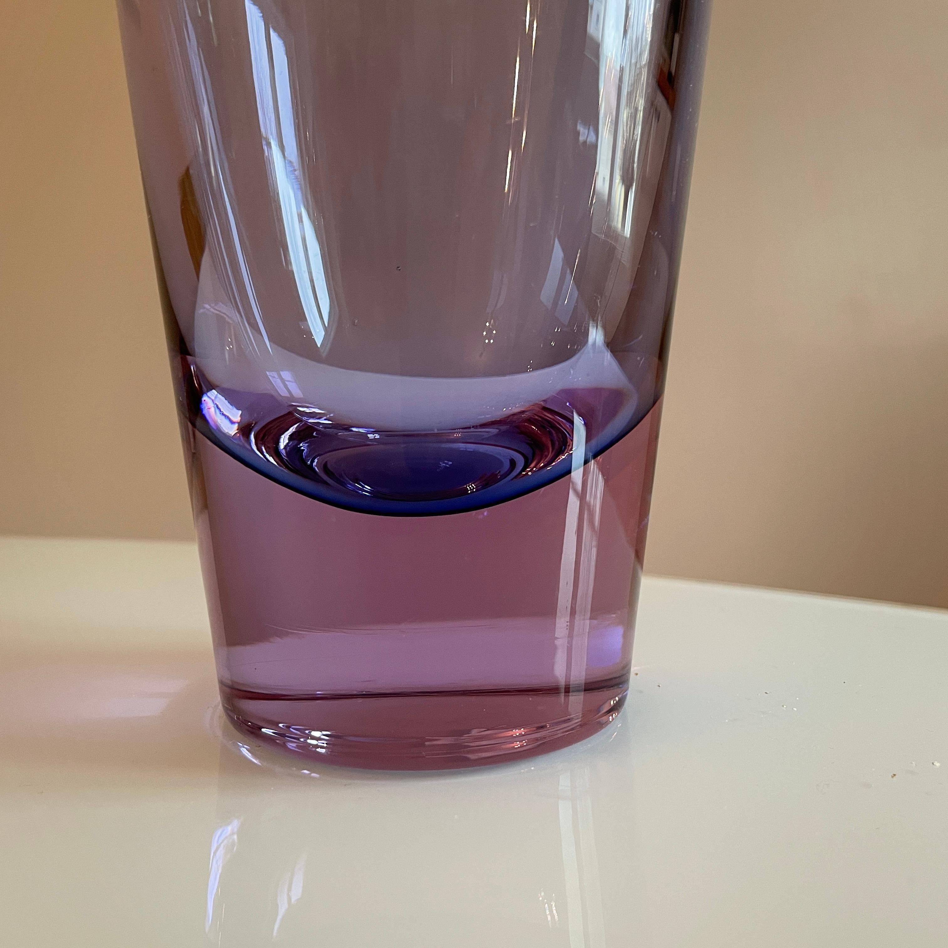 Tapio Wirkkala Vase 3647 - Iittala Finland - Light Purple Color - 1960's 1