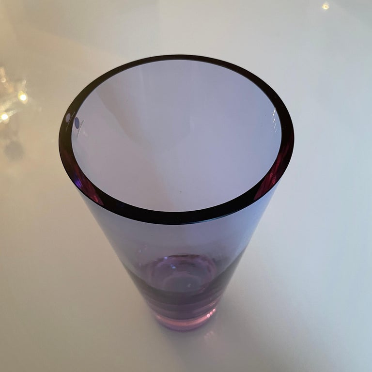 Tapio Wirkkala Vase 3647 - Iittala Finland - Light Purple Color - 1960's 2