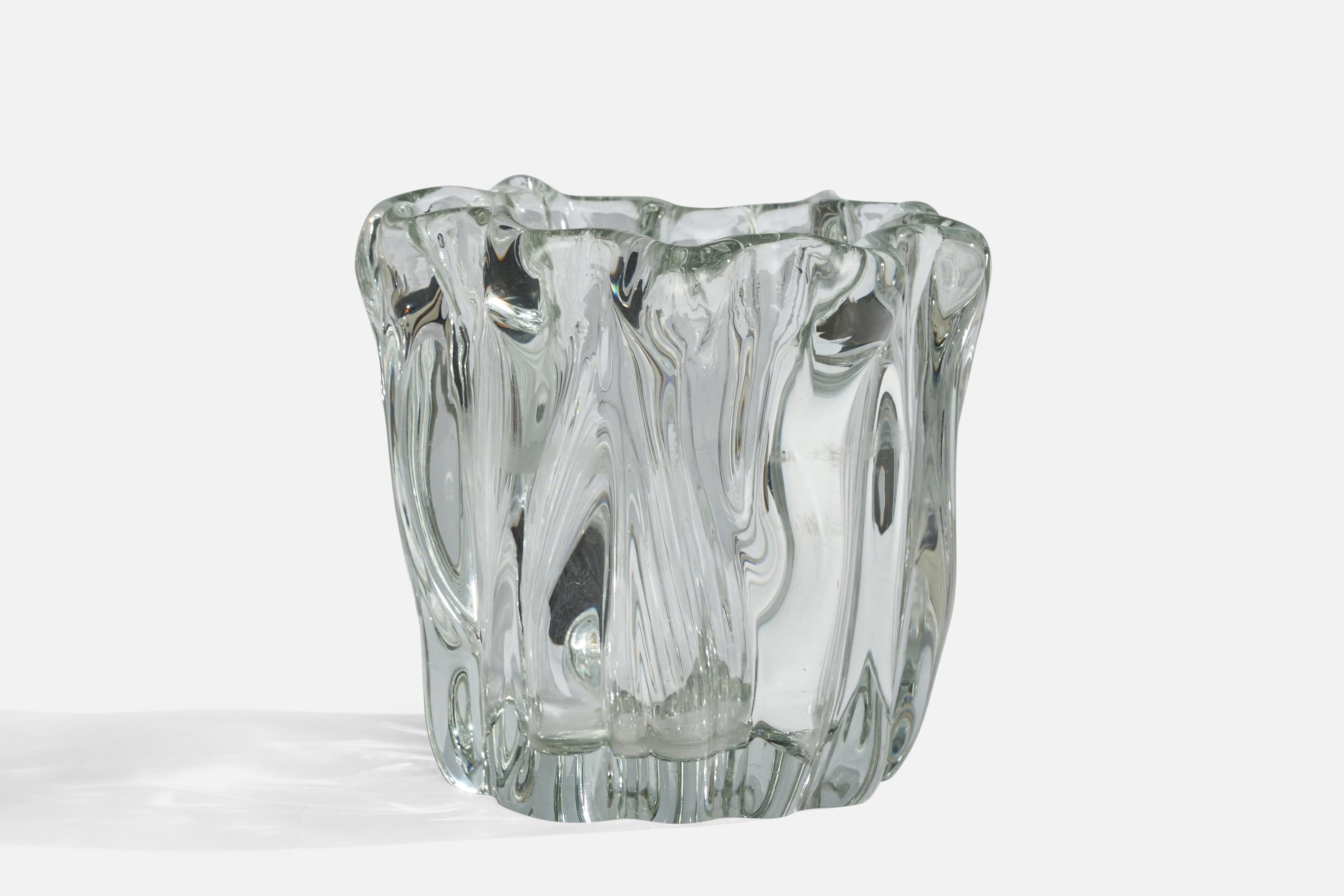 Scandinavian Modern Tapio Wirkkala, Vase, Blown Glass, Finland, 1950s