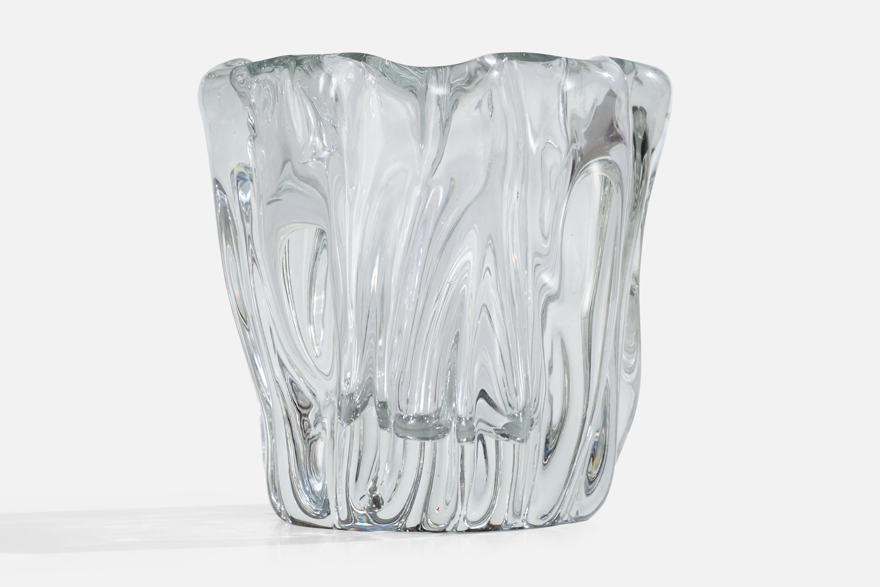 Finlandese Tapio Wirkkala, Vaso, Vetro soffiato, Finlandia, anni '50 in vendita