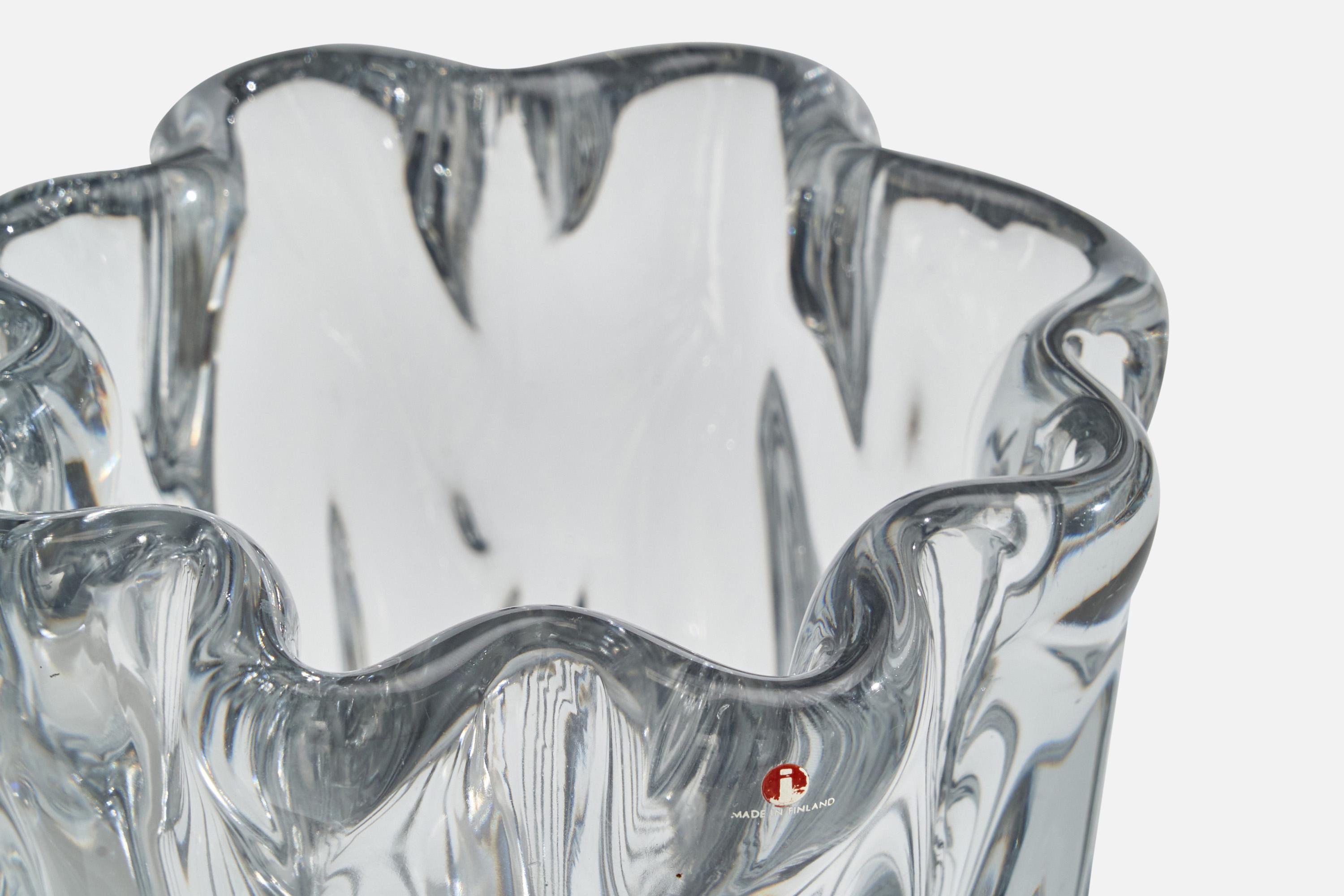 Tapio Wirkkala, Vaso, Vetro soffiato, Finlandia, anni '50 in vendita 1