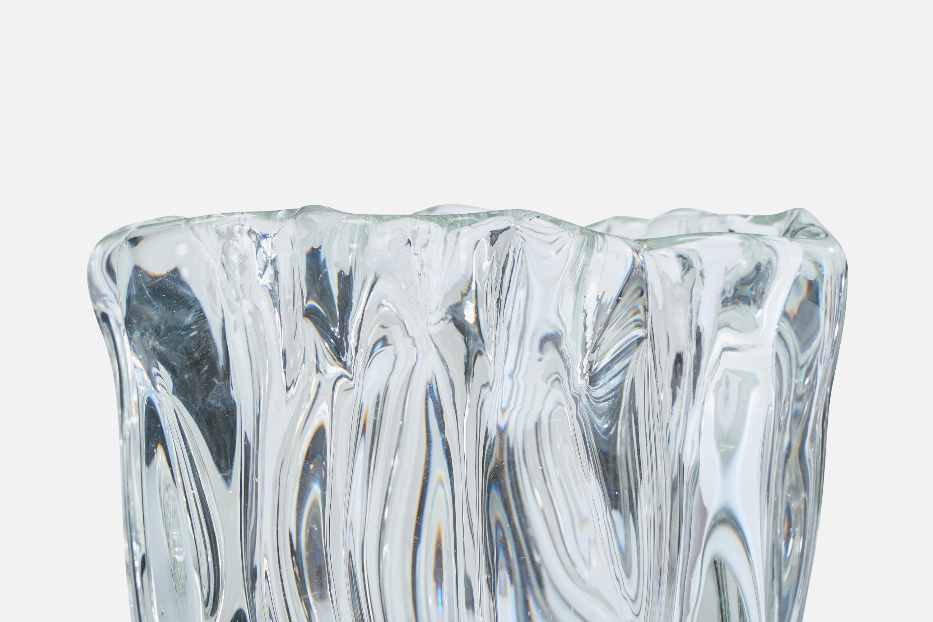 Tapio Wirkkala, Vase, geblasenes Glas, Finnland, 1971 (Geblasenes Glas) im Angebot