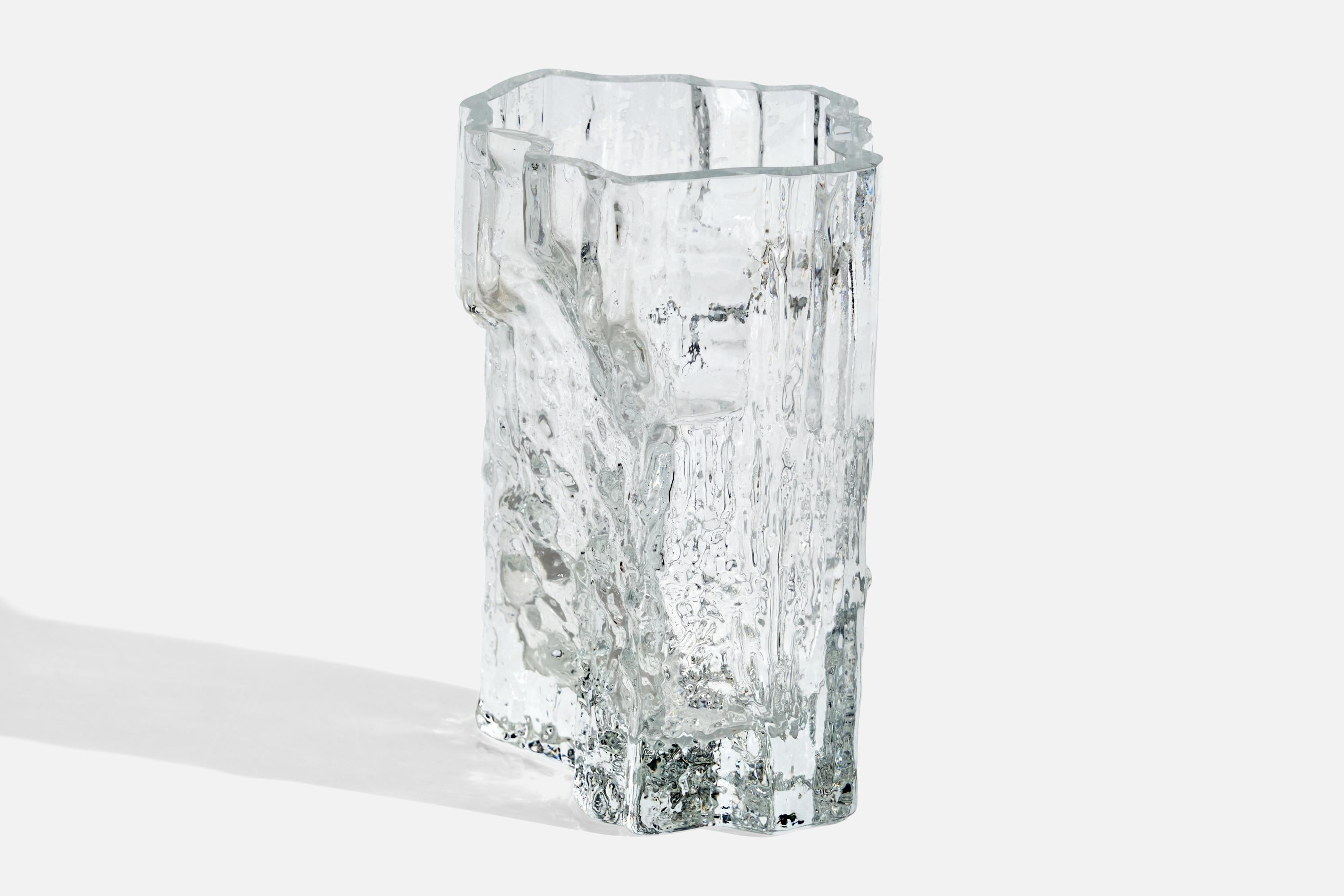 Vase Art Vintage en Verre par Tapio Wirkkala pour Iittala 1950s en
