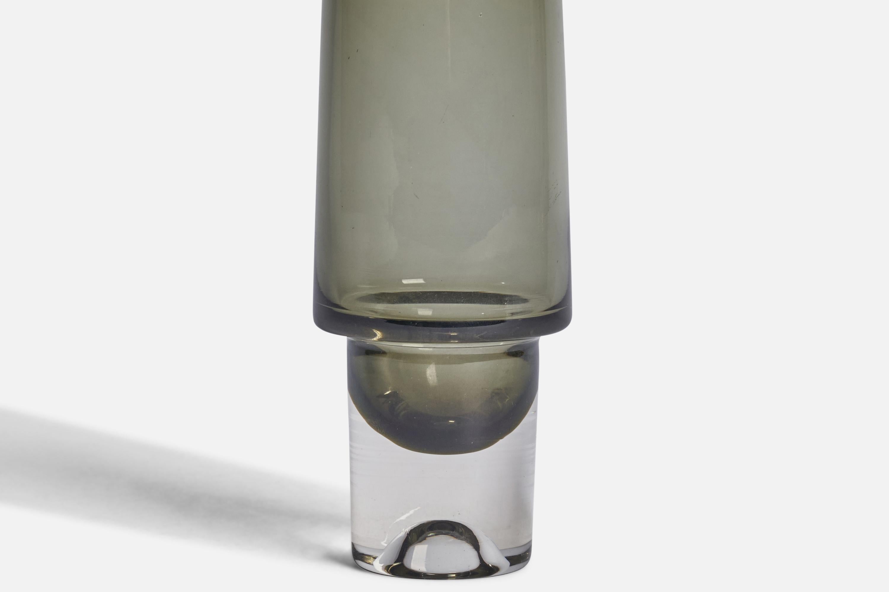 Finnish Tapio Wirkkala, Vase, Glass, Finland, 1960s For Sale